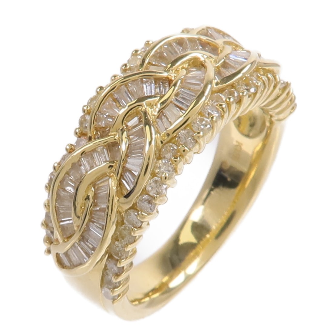 18K Yellow Gold Diamond Ring 1.00ct US 5.75 (1 of 8)