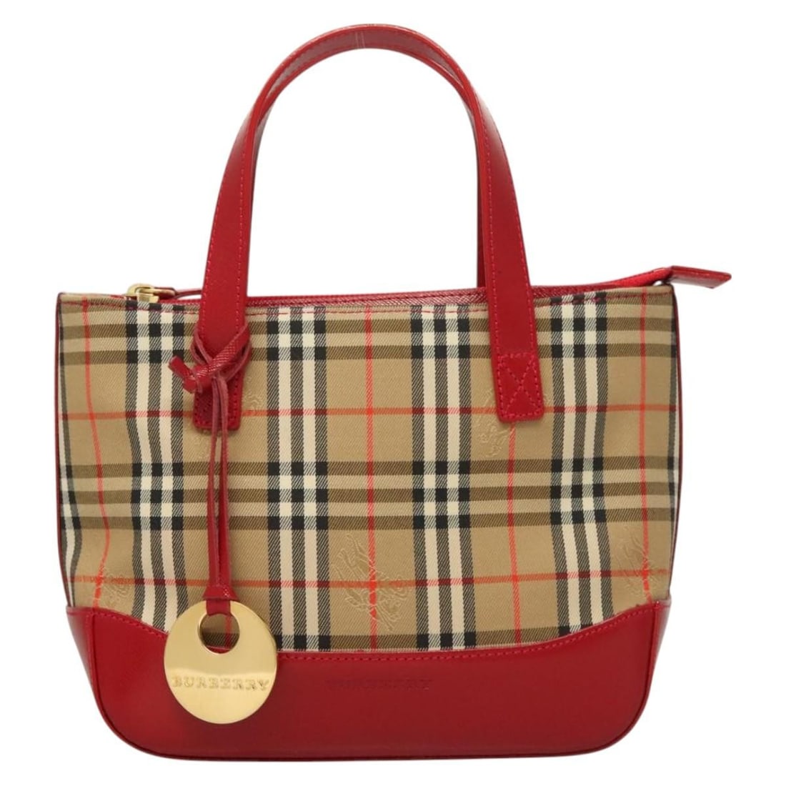 Burberry Beige Canvas and Leather Nova Check Shoulder Bag: Burberry Beige Canvas and Leather Nova Check Shoulder Bag This Burberry Nova Check handbag features the iconic beige Nova Check canvas complemented by leather accents. Designed for women, it offers a 