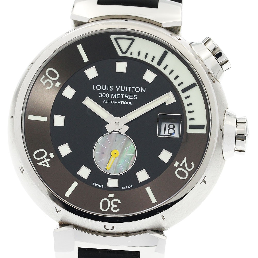 Louis Vuitton Tambour Diving Q1031 mens automatic date watch (1 of 7)