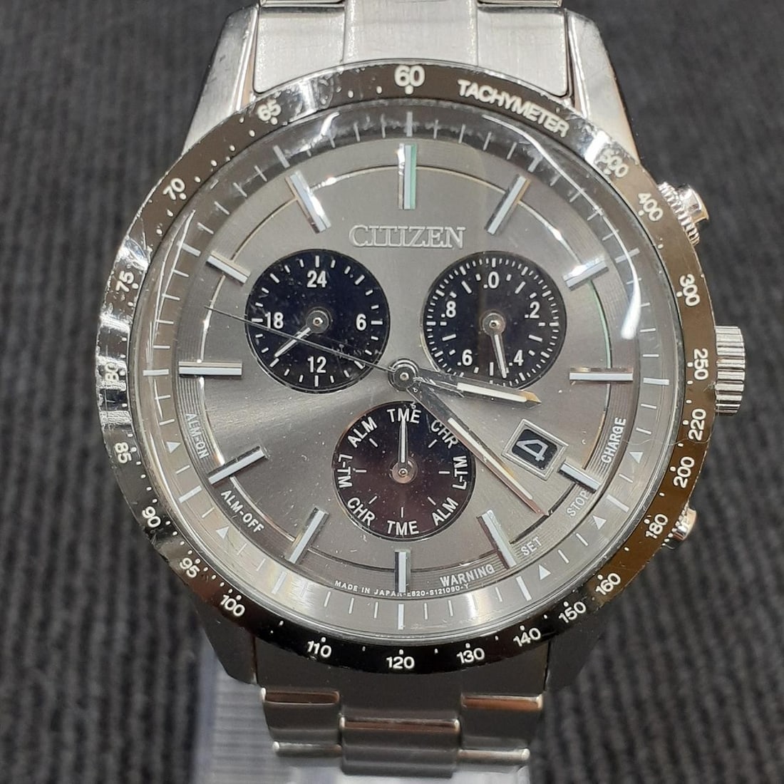 Citizen E820-S083460 Eco-Drive Chronograph Men's Wristwatch (1 of 6)