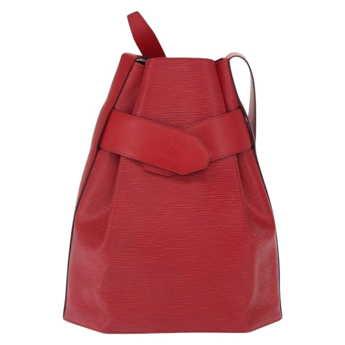 Louis Vuitton Red Epi Leather Vintage Sac dEpaule Shoulder Bag: Louis Vuitton Red Epi Leather Vintage Sac dEpaule Shoulder Bag This Louis Vuitton Vintage Sac d'Epaule handbag is crafted from red leather and designed for women. It features a shoulder strap and meta