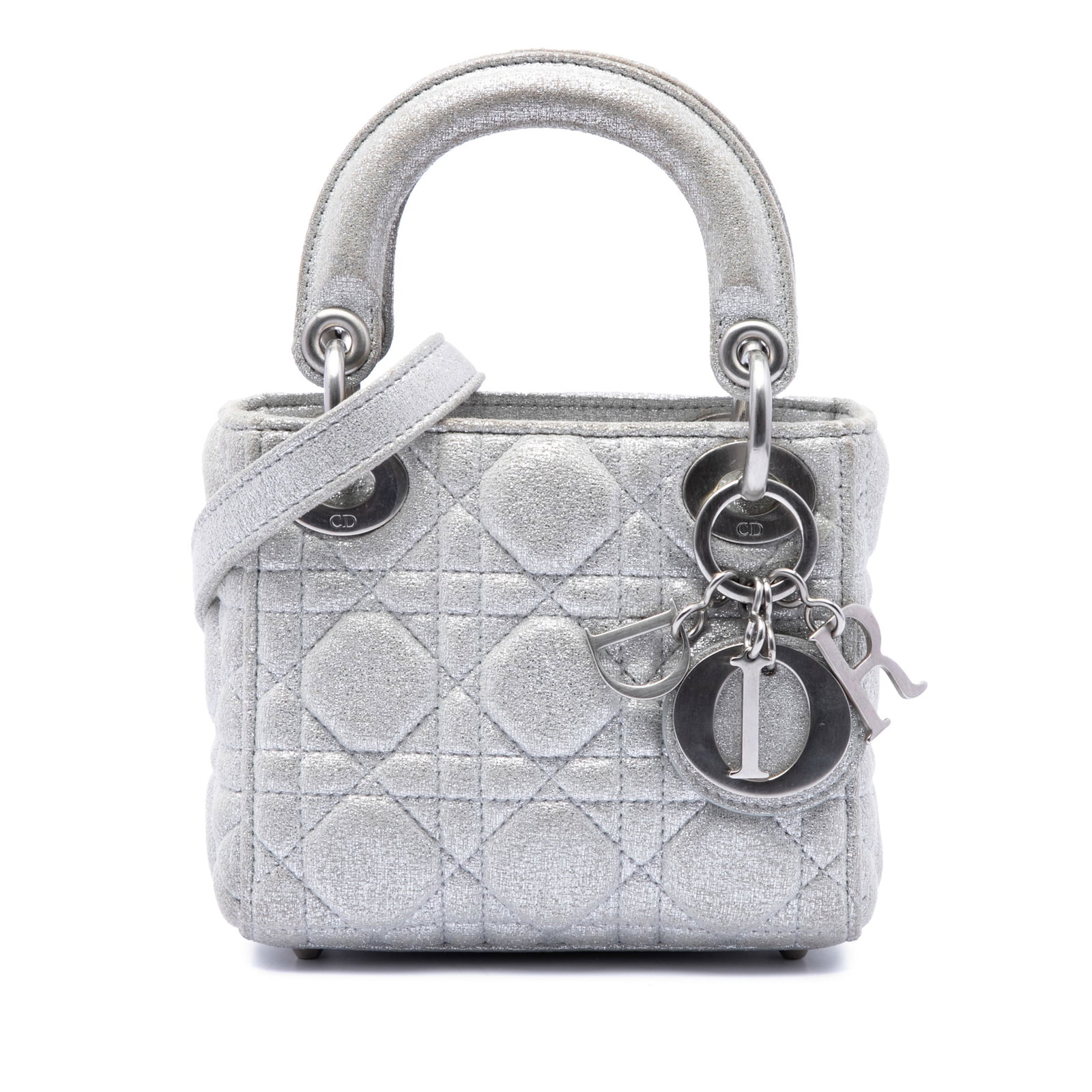 Dior Lady Dior Micro Cannage Metallic Calfskin Bag (1 of 6)