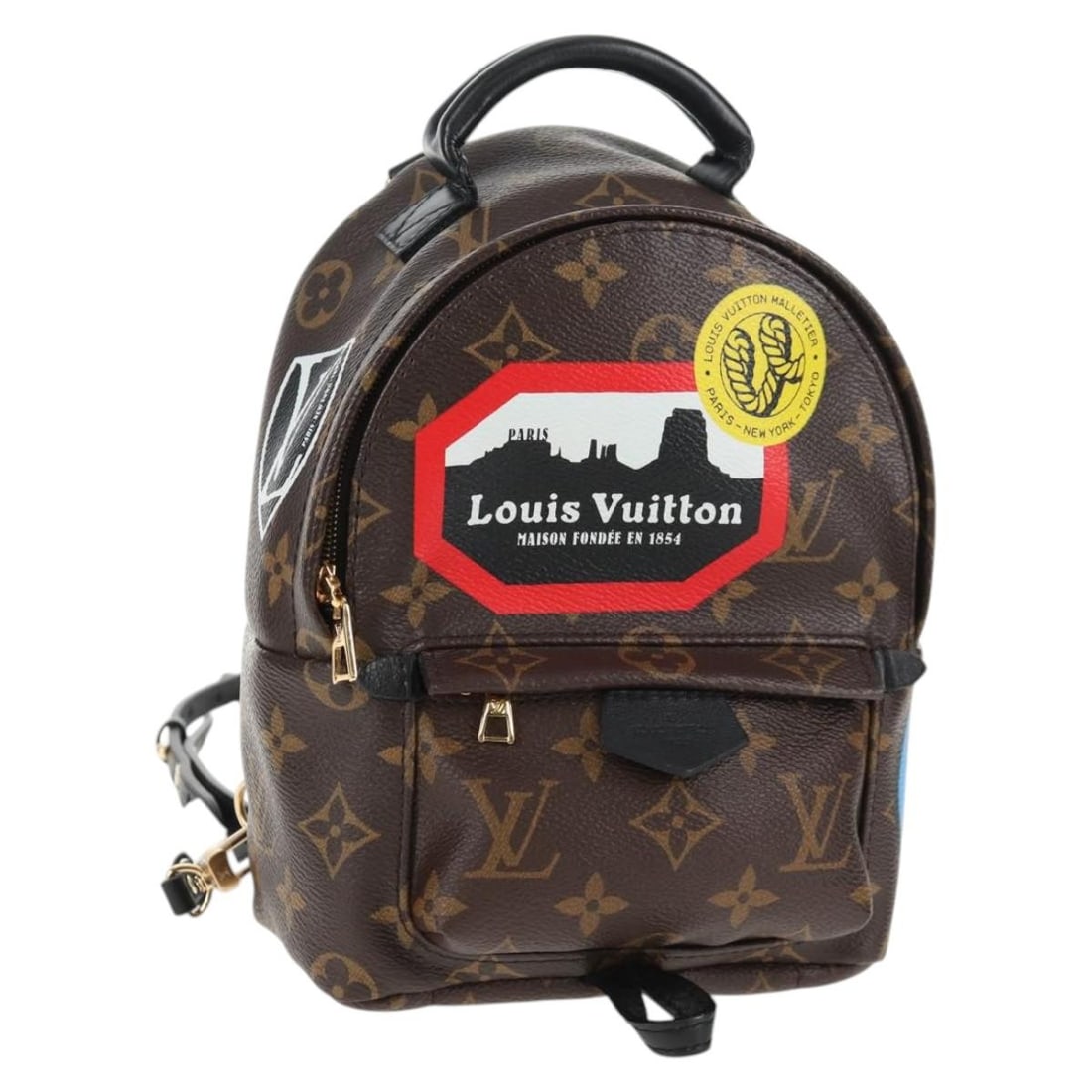 Louis Vuitton M42971 Palm Springs World Tour Monogram Shoulder Bag: Louis Vuitton M42971 Palm Springs World Tour Monogram Shoulder Bag Louis Vuitton Palm Springs shoulder bag in Monogram canvas from the World Tour line. Made in France, this women's bag includes a dust