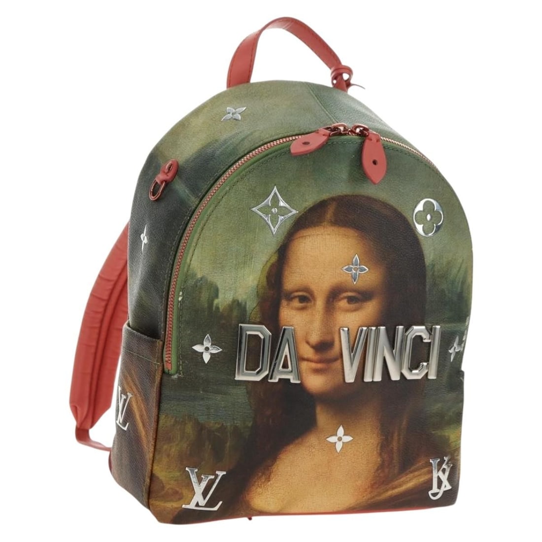 Louis Vuitton M43375 Palm Springs Backpack Masters Collection Da Vinci: Louis Vuitton M43375 Palm Springs Backpack Masters Collection Da Vinci Louis Vuitton Masters Collection Da Vinci Palm Springs backpack in multicolor PVC leather, made in France. This women's backpack 