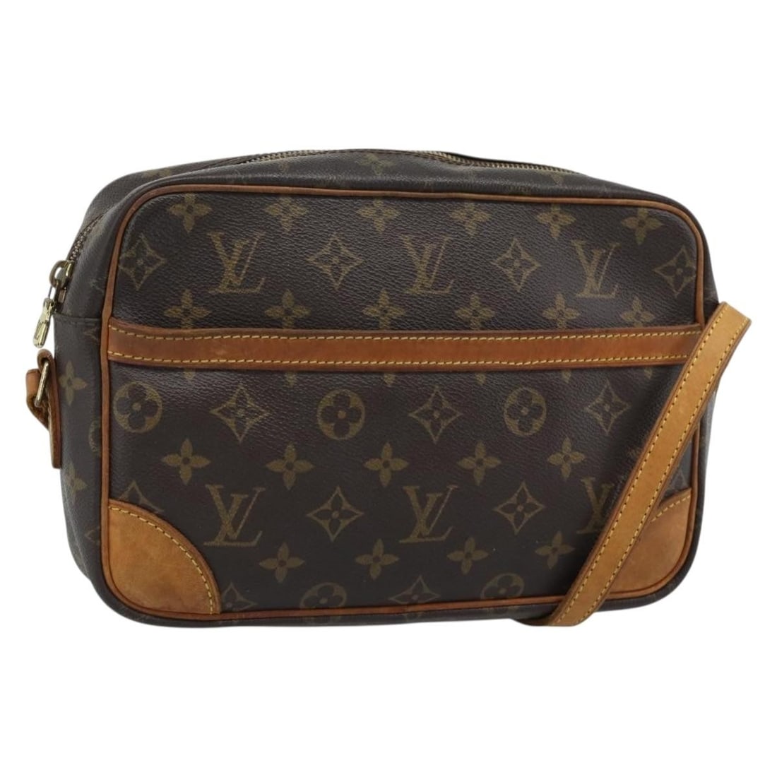 Louis Vuitton Trocadero Brown Canvas Shoulder Bag: Louis Vuitton Trocadero Brown Canvas Shoulder Bag Louis Vuitton Trocadero in brown monogram canvas. This shoulder bag is made in France and presents in good condition with visible signs of prior use, 