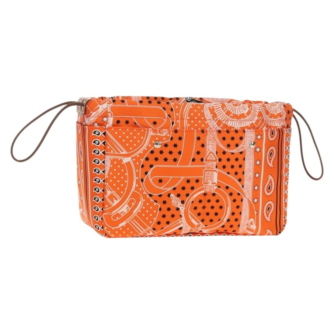 Hermes Foolby 25 silk pouch in orange with box: Hermes Foolby 25 silk pouch in orange with box Authentic Hermes Foolby 25 pouch in orange silk. This women's pouch comes with its item box and is made in France. Condition is ranked A, with the exteri