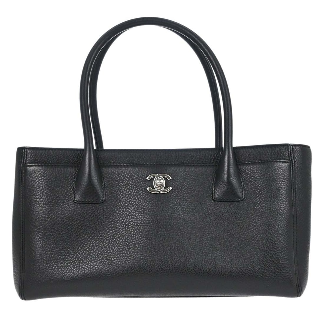 CHANEL Executive Cerf black deerskin tote with pouch (1 of 15)