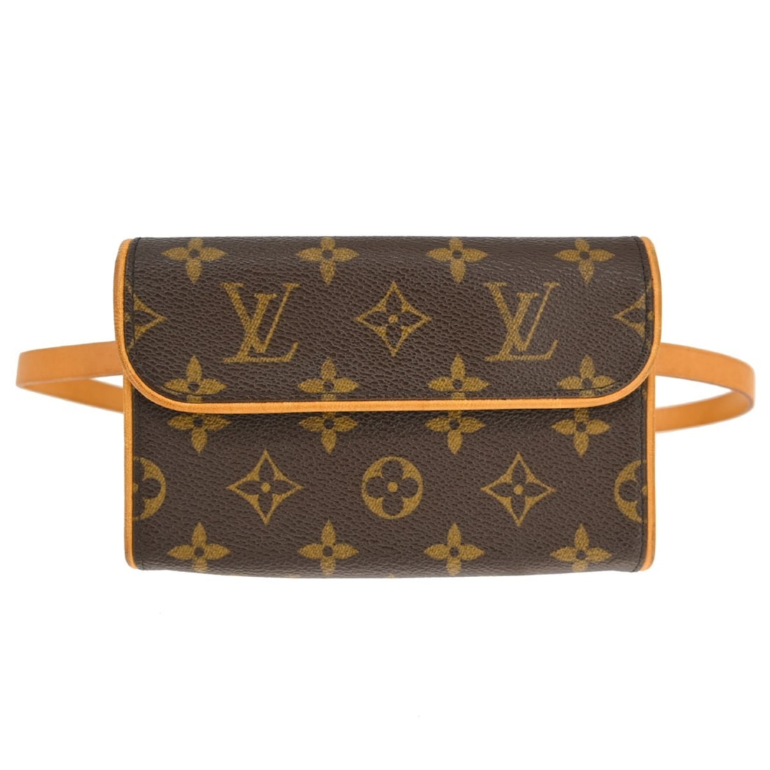 Louis Vuitton Pochette Florentine XS Monogram Waist Bag M51855: Louis Vuitton Pochette Florentine XS Monogram Waist Bag M51855 Vintage Louis Vuitton Pochette Florentine bum bag in brown Monogram canvas with leather trim and an adjustable leather belt strap. This c