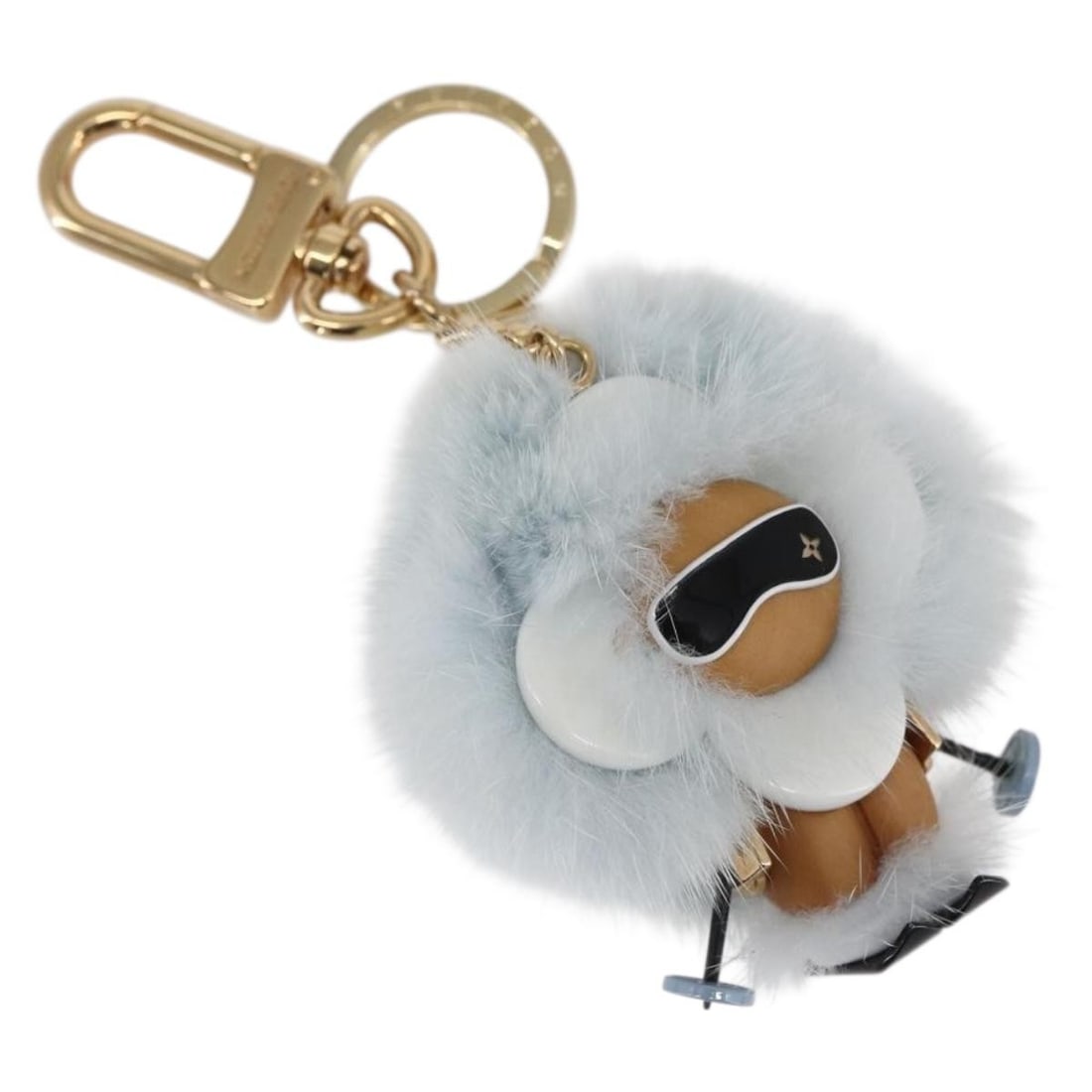LOUIS VUITTON Vivienne Ski Charm Bag Charm Blue M67395 Auth: LOUIS VUITTON Vivienne Ski Charm Bag Charm Blue M67395 Auth Elevate your accessory collection with this exquisite Louis Vuitton Porte Cles Vivienne Christmas Ski Charm, crafted in Italy. This charming