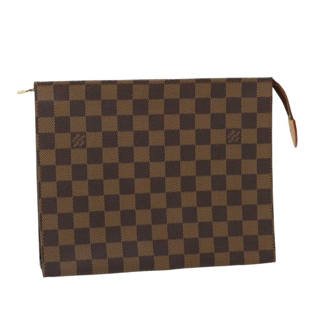 Louis Vuitton N47543 Poche Toilette 26 Damier Ebene Pouch: Louis Vuitton N47543 Poche Toilette 26 Damier Ebene Pouch Louis Vuitton Poche Toilette 26 pouch in Damier Ebene canvas. Made in France, this women's pouch features the N47543 model design. Condition i