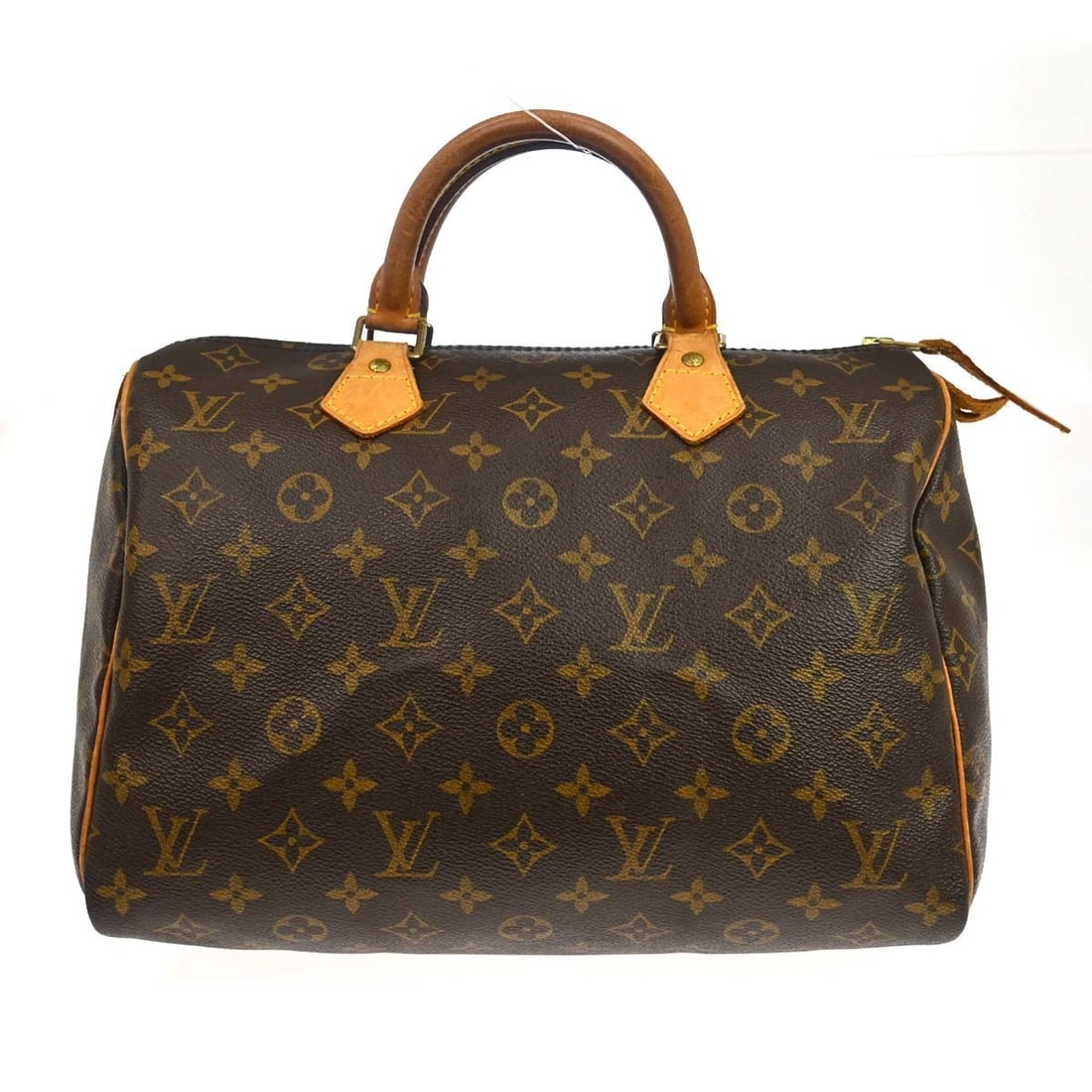 Louis Vuitton Speedy 30 Monogram Canvas Satchel M41526: Louis Vuitton Speedy 30 Monogram Canvas Satchel M41526 Vintage Louis Vuitton Speedy 30 handbag in Monogram canvas with leather double handles and a zip closure. This satchel-style top handle bag featu
