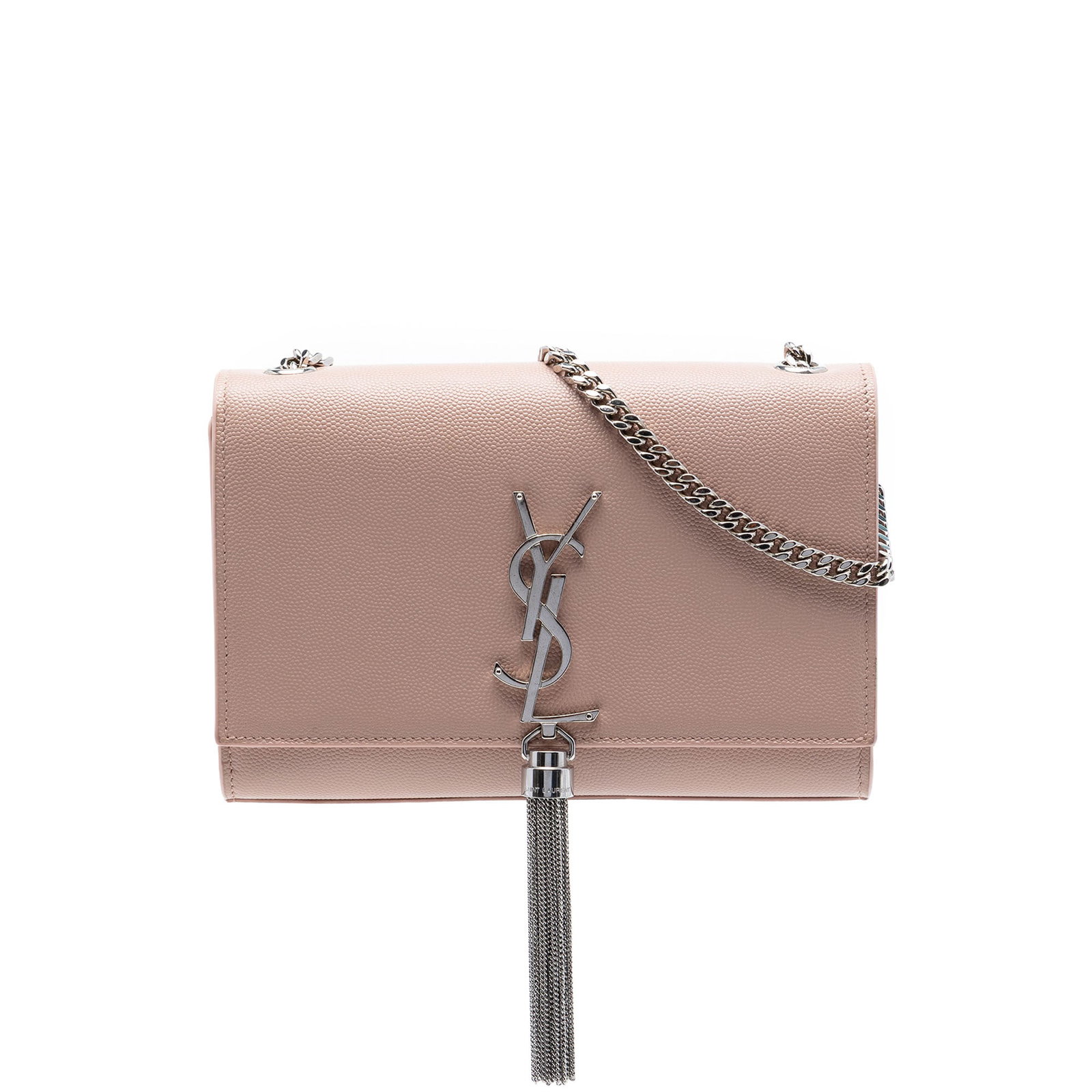 Saint Laurent Kate Tassel Crossbody Bag Pink Leather (1 of 6)