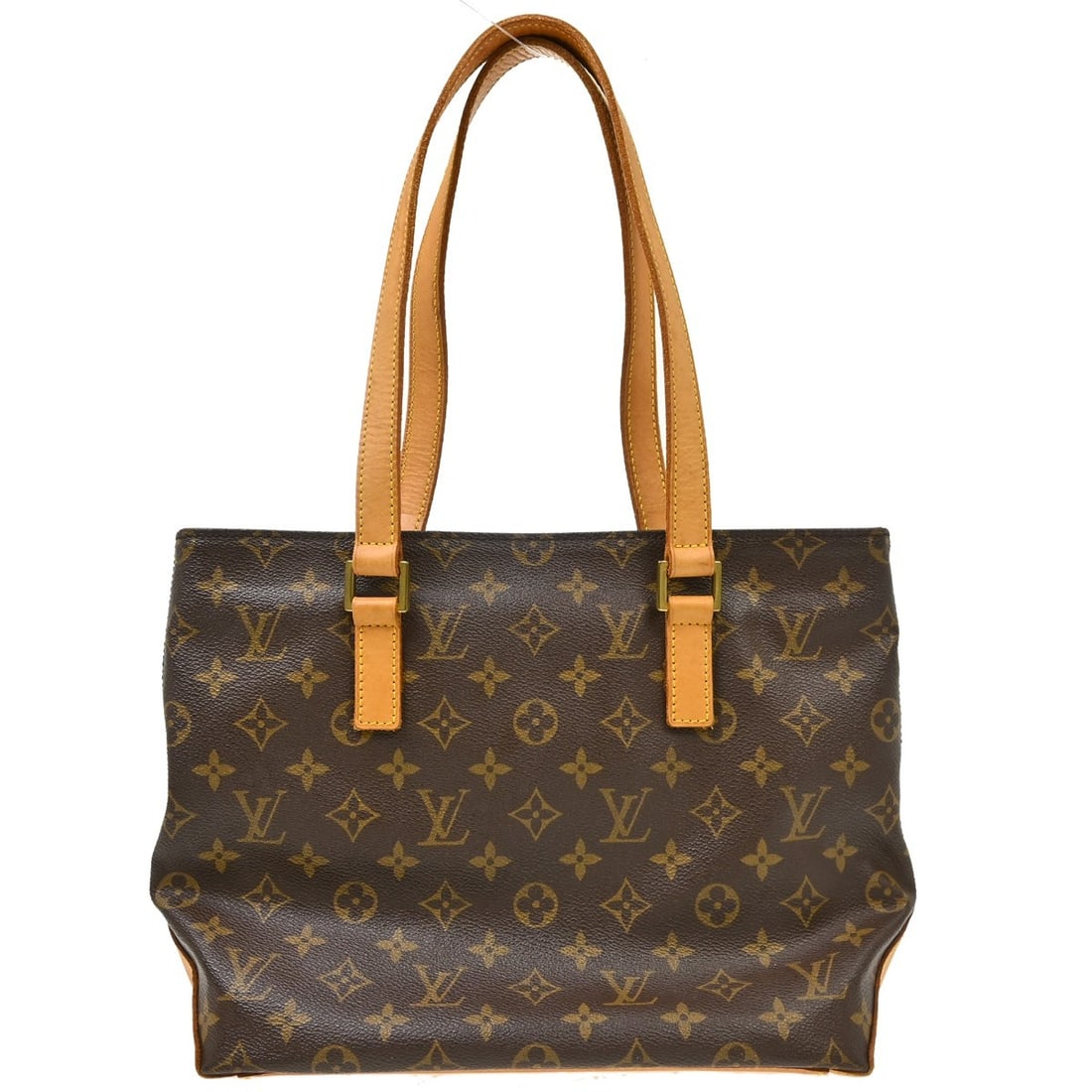 Louis Vuitton Cabas Piano Brown Monogram Canvas Handbag: Louis Vuitton Cabas Piano Brown Monogram Canvas Handbag Louis Vuitton Cabas Piano handbag in brown monogram canvas. This women's bag is made in France and remains in good condition overall, with visib