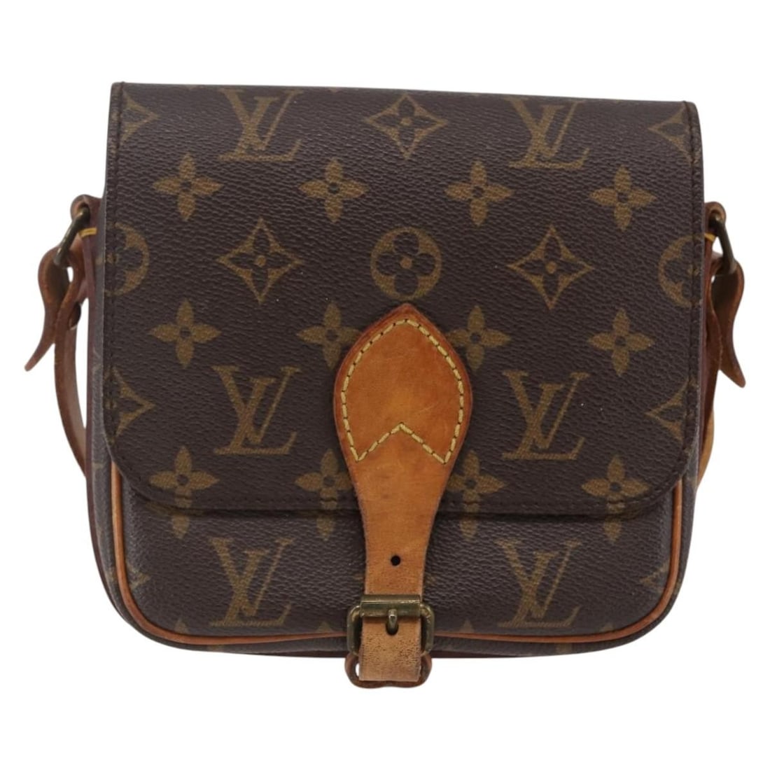 Louis Vuitton Monogram Canvas Cartouchiere Shoulder Bag: Louis Vuitton Monogram Canvas Cartouchiere Shoulder Bag This Louis Vuitton Cartouchiere handbag for women features the classic brown Monogram canvas. It measures 17cm x 15cm x 5cm and is crafted in Fr