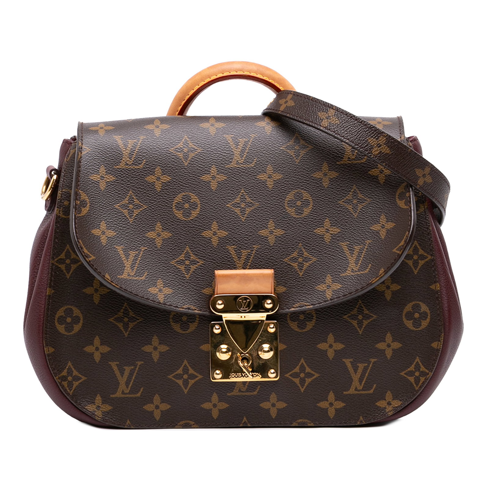 Louis Vuitton Eden MM Monogram Shoulder Bag Brown: Louis Vuitton Eden MM Monogram Shoulder Bag Brown Louis Vuitton Monogram Eden MM handbag featuring a monogram canvas and leather body with a rolled vachetta leather top handle and an adjustable, detac
