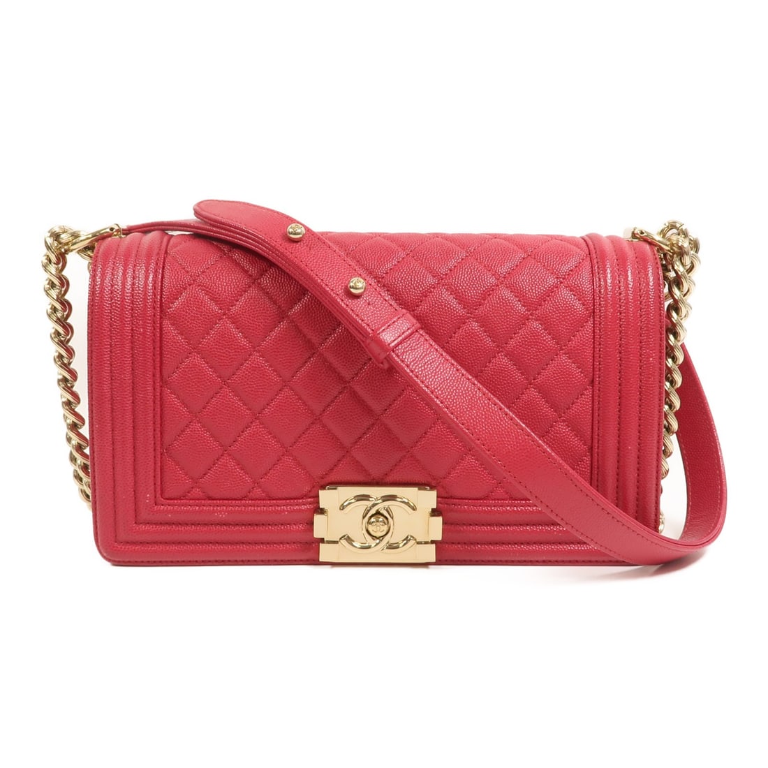 CHANEL Boy 25 Shoulder Bag A67086 Pink Calfskin GHW (1 of 16)
