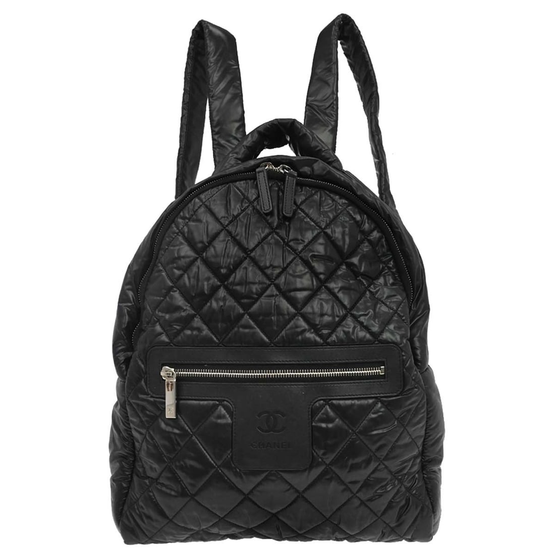 CHANEL Coco Cocoon Large Black Nylon Backpack Italy (1 of 18)