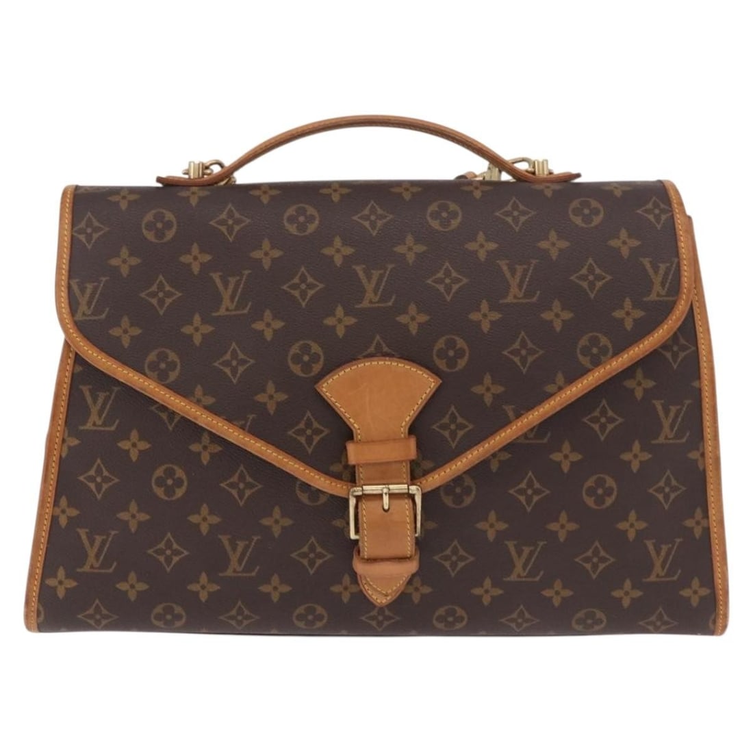 Louis Vuitton Beverly Brown Canvas Shoulder Bag: Louis Vuitton Beverly Brown Canvas Shoulder Bag Louis Vuitton Beverly bag in brown monogram canvas with a unisex design. This pre-owned piece is in fair condition, showing loss of shape, light rubbing