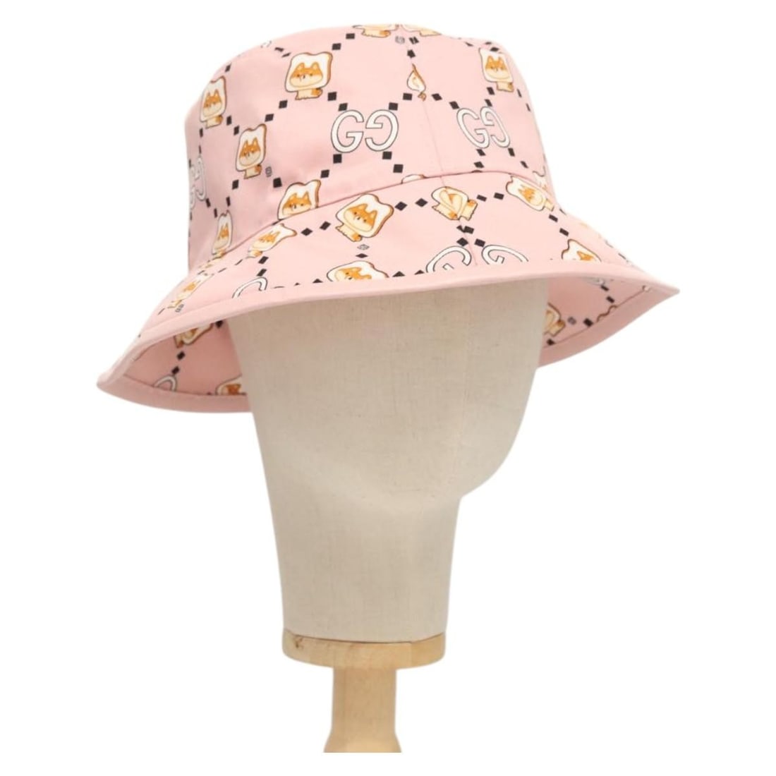GUCCI 727563 Pink Canvas Women's Cap Size S (1 of 17)