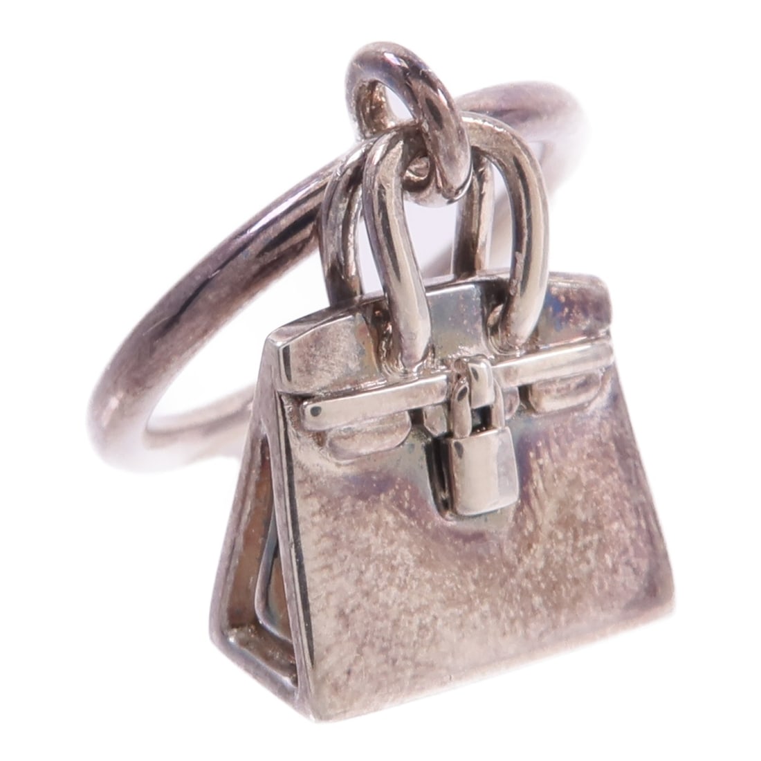 Hermes Amulettes Birkin Sterling Silver Ring US 5.25 (1 of 9)
