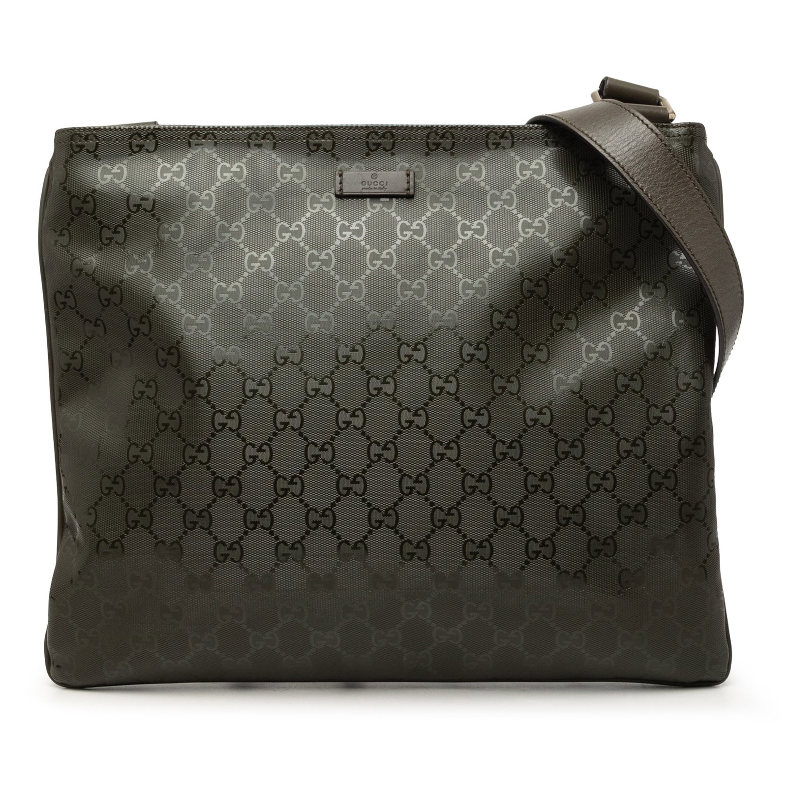 Gucci GG Imprime Brown Coated Canvas Crossbody Bag (1 of 7)
