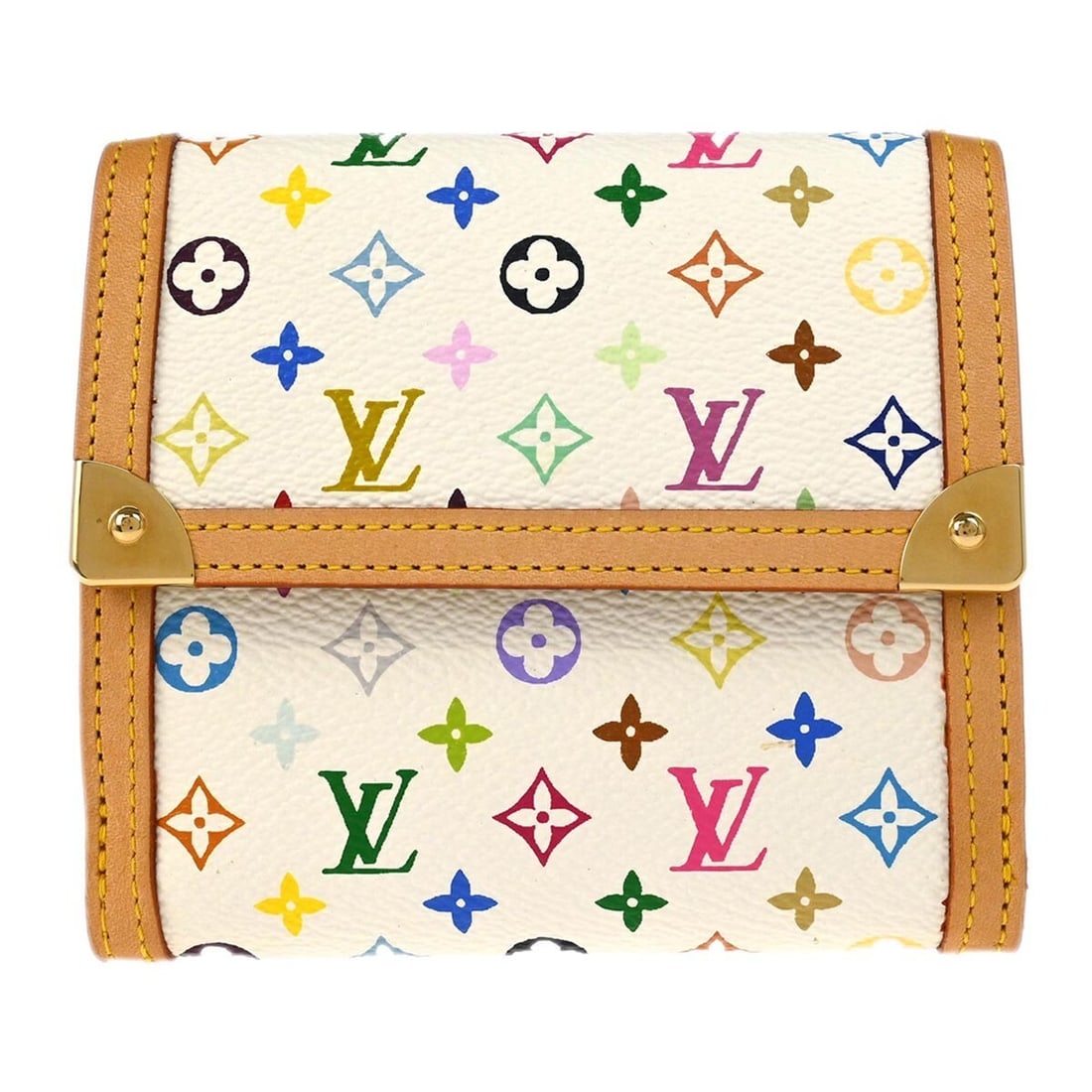 Louis Vuitton M92983 Porte Monnaie Billet Cartes bifold wallet white (1 of 7)