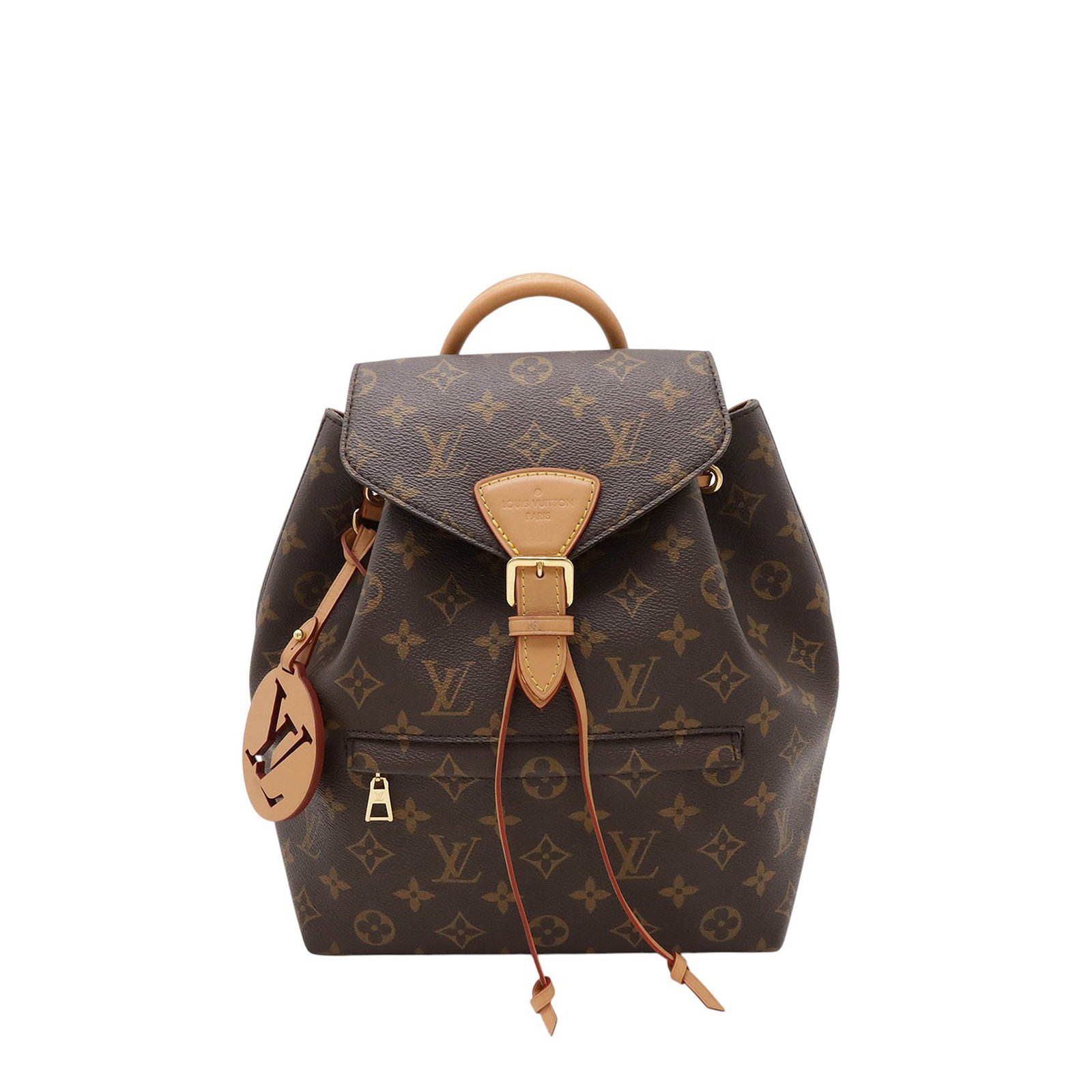 Louis Vuitton Montsouris NM PM Monogram Canvas Backpack: Louis Vuitton Montsouris NM PM Monogram Canvas Backpack Louis Vuitton Monogram Montsouris NM PM backpack crafted with a monogram canvas body and a rolled vachetta leather top handle. It features adjus