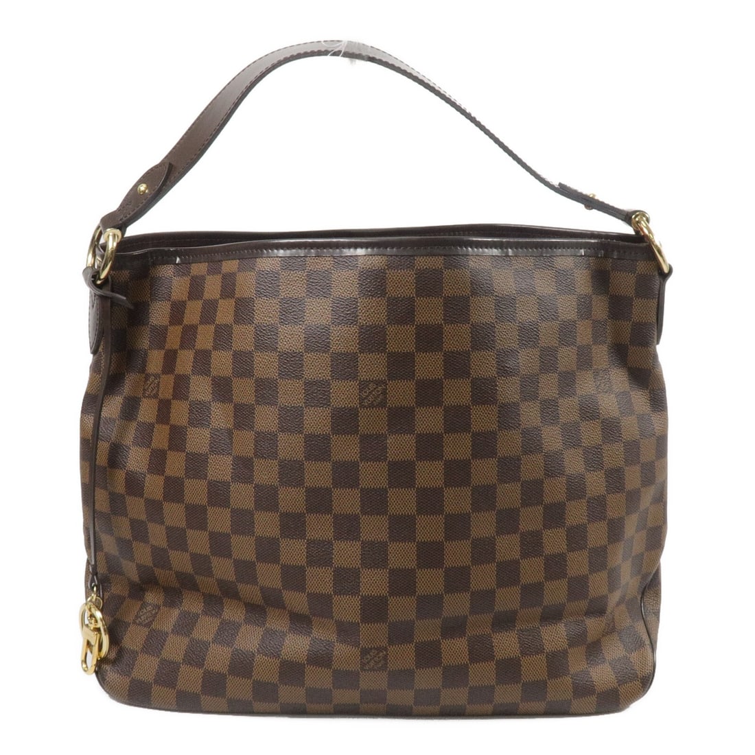 Louis Vuitton Delightful MM N41460 Damier Shoulder Bag Brown: Louis Vuitton Delightful MM N41460 Damier Shoulder Bag Brown Louis Vuitton Delightful MM shoulder bag in brown Damier PVC coated canvas. This women's bag features a zip pocket and includes a key chain
