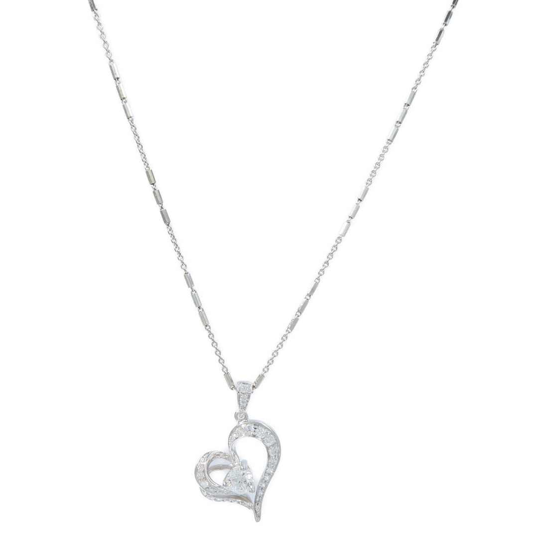 18K White Gold Diamond Necklace for Women (1 of 10)
