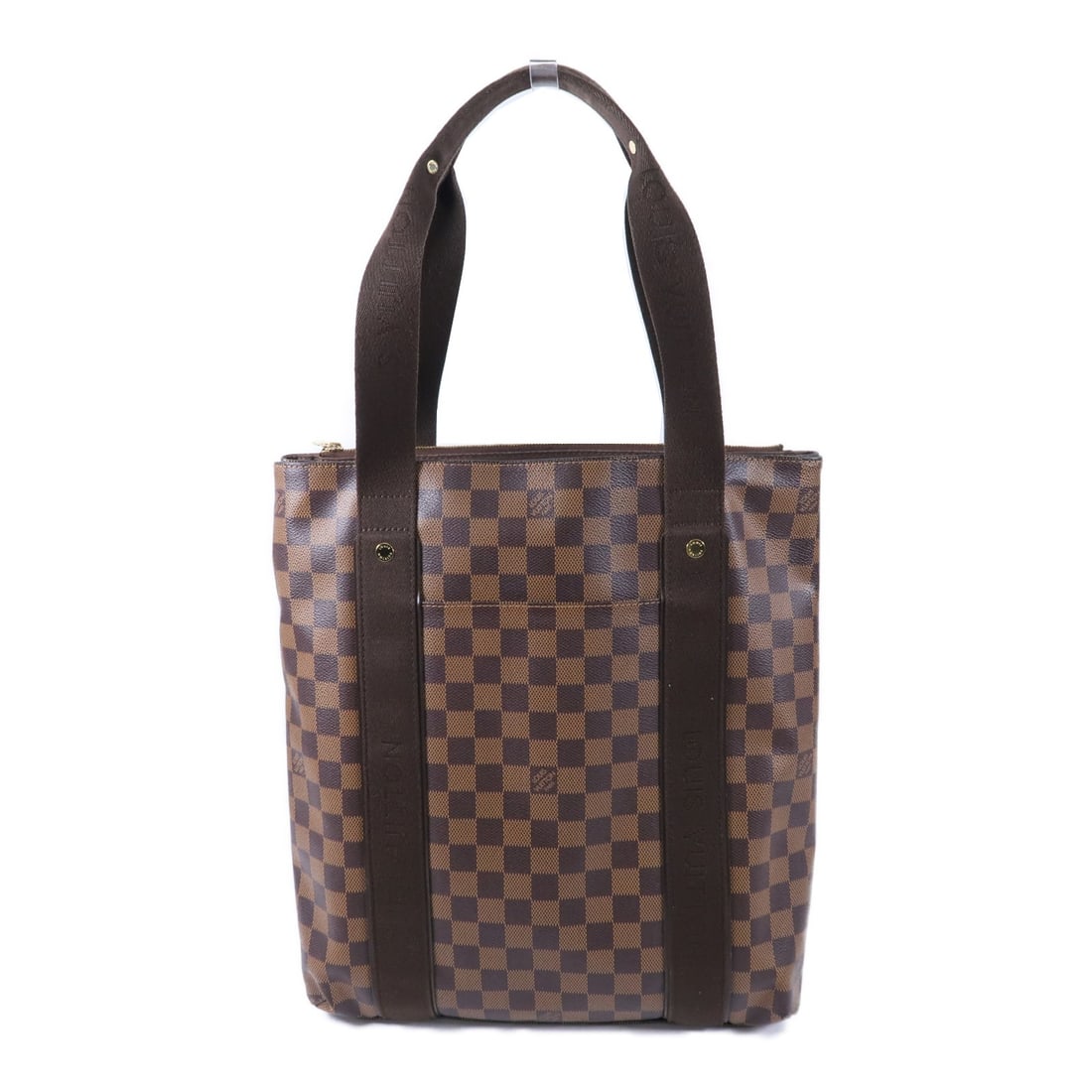 Louis Vuitton Beaubourg N52006 Damier Brown Shoulder Bag: Louis Vuitton Beaubourg N52006 Damier Brown Shoulder Bag Louis Vuitton Beaubourg shoulder bag in brown Damier PVC coated canvas. This women's bag features an open exterior pocket, one interior zip poc