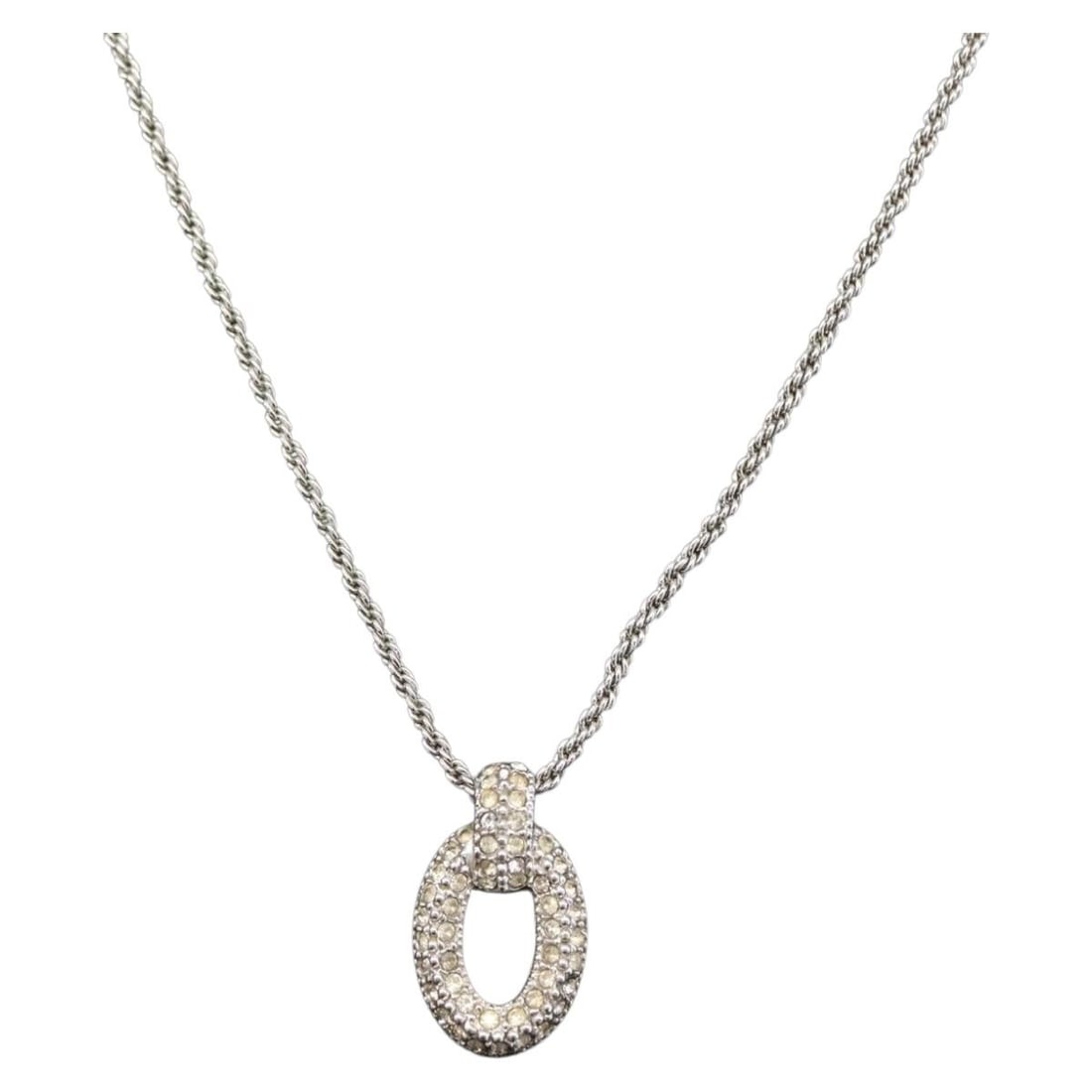 Christian Dior Women's Silver Tone Metal Necklace Italy 18 Inch: Christian Dior Women's Silver Tone Metal Necklace Italy 18 Inch This Christian Dior women's necklace features a silver-tone metal design. Made in Italy, it offers a total length of approximately 46 cm