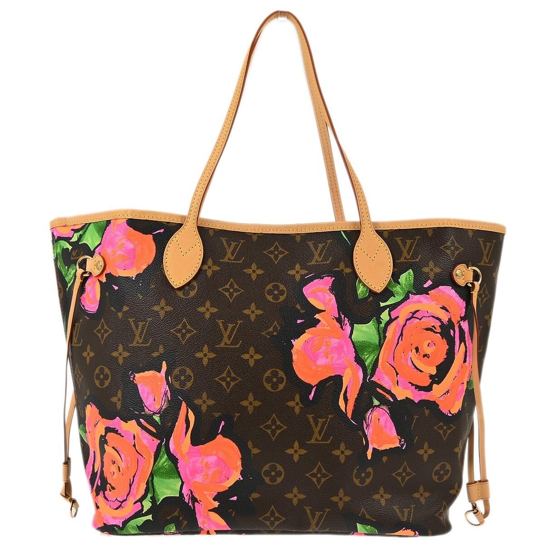 Louis Vuitton Neverfull MM Monogram Canvas Tote with Rose Pink Lining: Louis Vuitton Neverfull MM Monogram Canvas Tote with Rose Pink Lining Louis Vuitton Neverfull MM shoulder tote bag in Monogram canvas with leather double handles and a pink canvas lining. This medium 