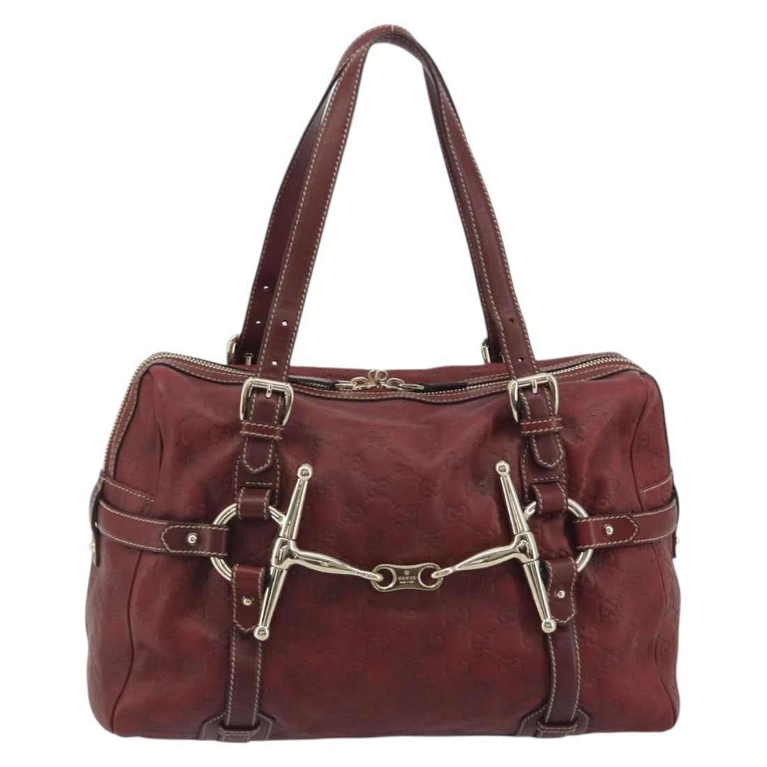 Gucci 85th Anniversary Boston Red Leather Handbag: Gucci 85th Anniversary Boston Red Leather Handbag Gucci 85th Anniversary Boston bag crafted in red leather. This Boston-style handbag is made in Italy and remains in very good condition, showing light