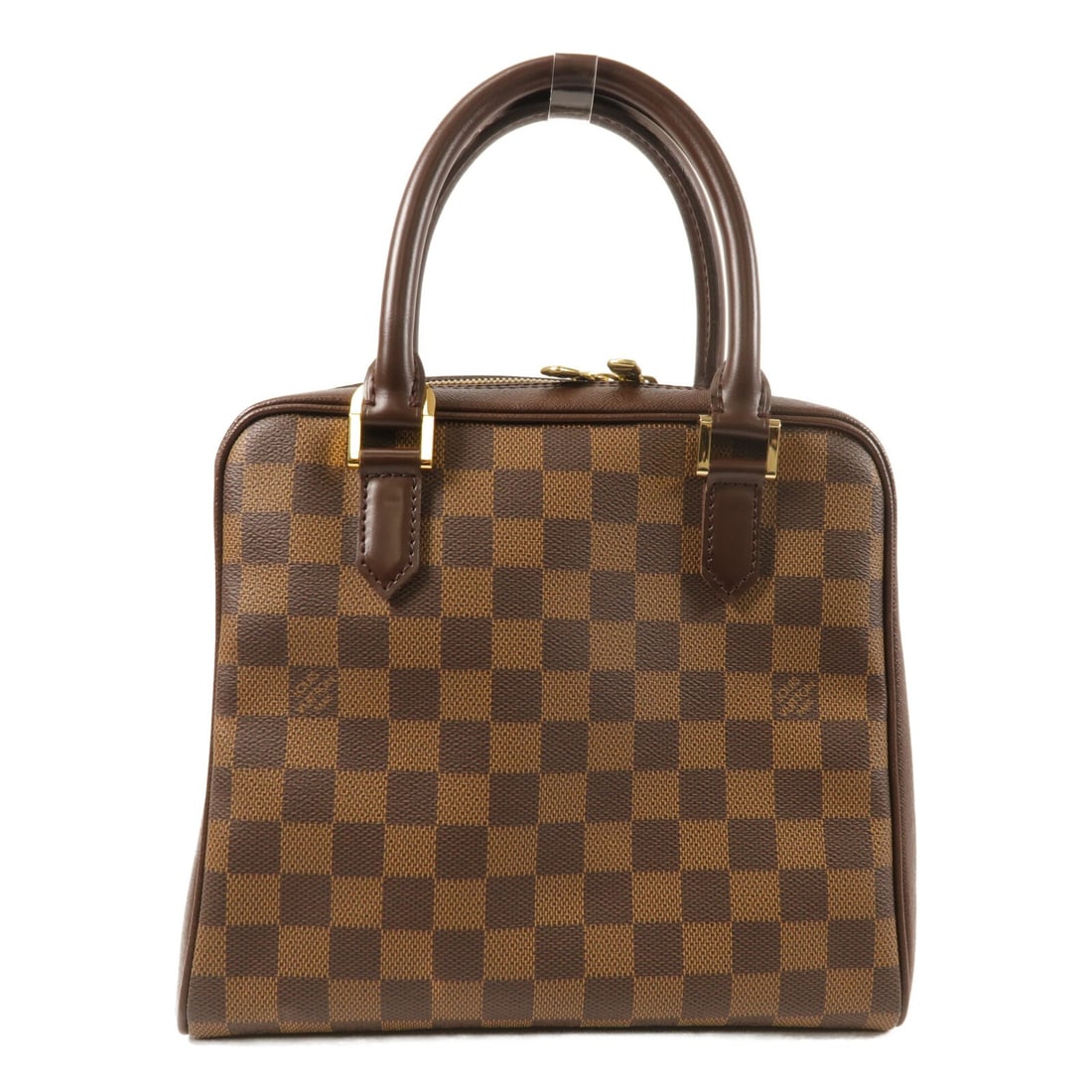 Louis Vuitton Brera N51150 Damier Ebene Brown Handbag: Louis Vuitton Brera N51150 Damier Ebene Brown Handbag Louis Vuitton Brera handbag in Damier Ebene PVC coated canvas with a brown exterior and gold-tone hardware. Made in France, this women's handbag f