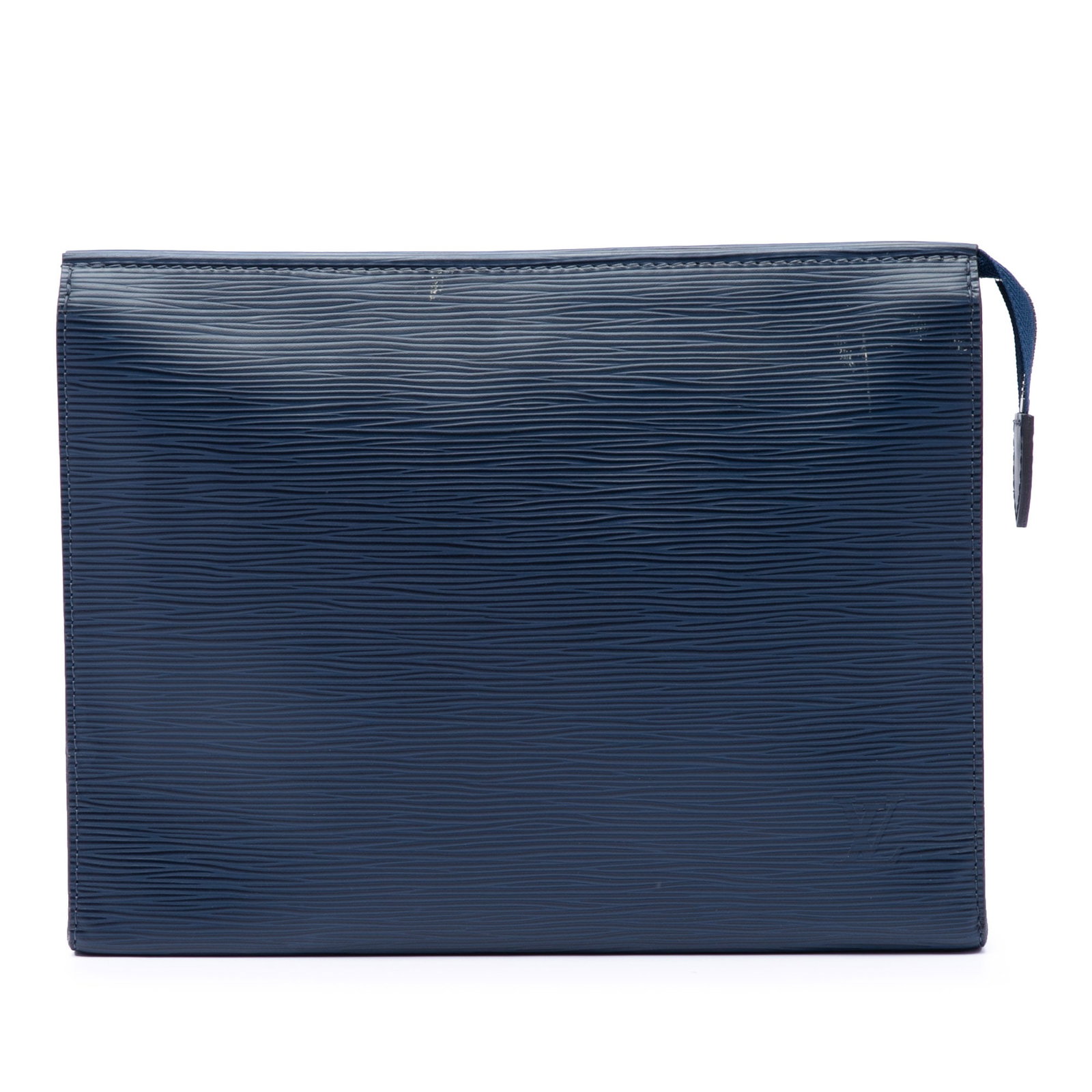 Louis Vuitton Epi 26 Leather Toiletry Clutch Pouch Blue: Louis Vuitton Epi 26 Leather Toiletry Clutch Pouch Blue Louis Vuitton Epi Toiletry Pouch 26 in blue leather with a top zip closure and an interior slip pocket. Made in France, this pouch can also be c