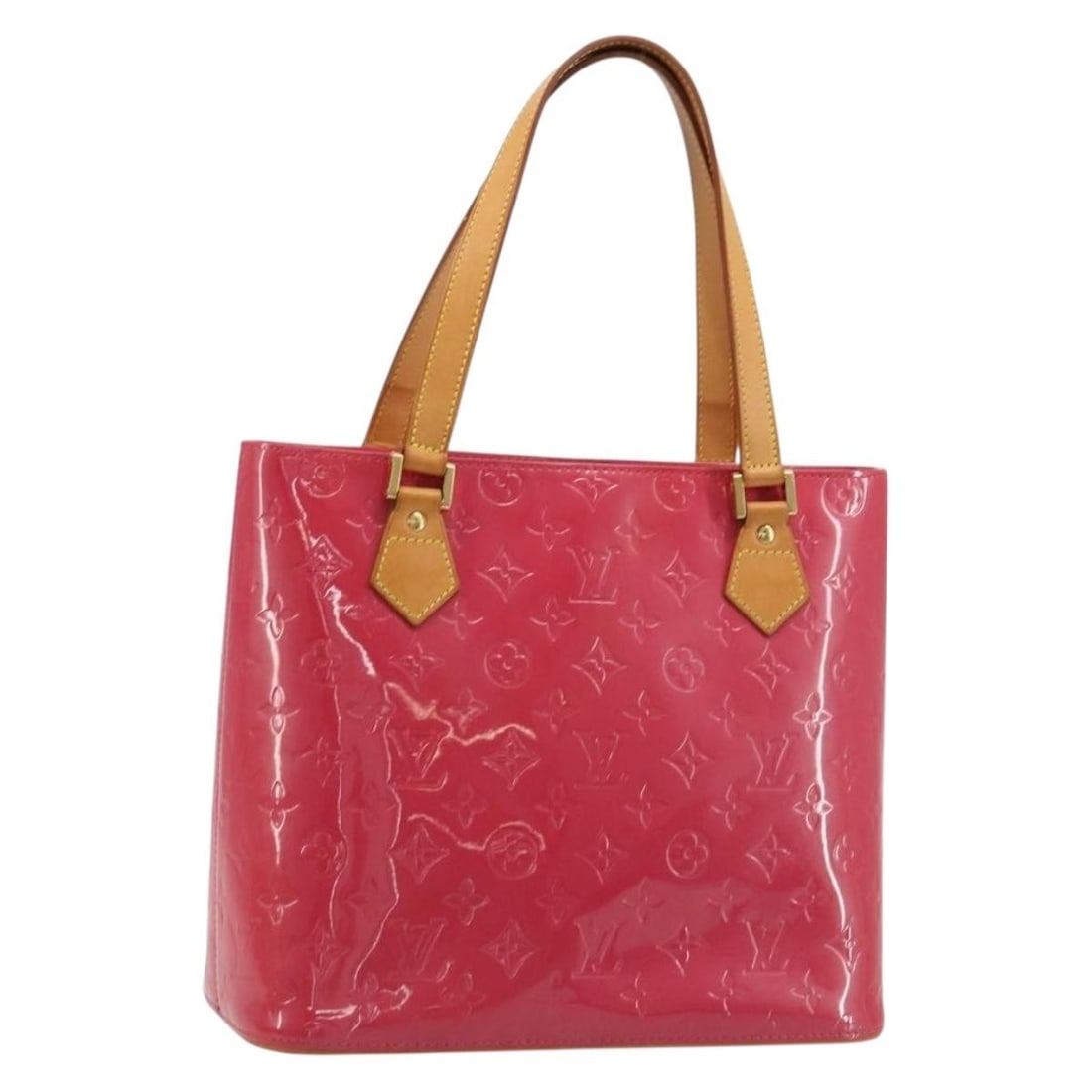 Louis Vuitton Houston Vernis Patent Leather Handbag Fran Boise M9132F: Louis Vuitton Houston Vernis Patent Leather Handbag Fran Boise M9132F Louis Vuitton Monogram Vernis Houston Hand Bag in Fran Boise patent leather, made in Spain. It features a shoulder drop of approxi