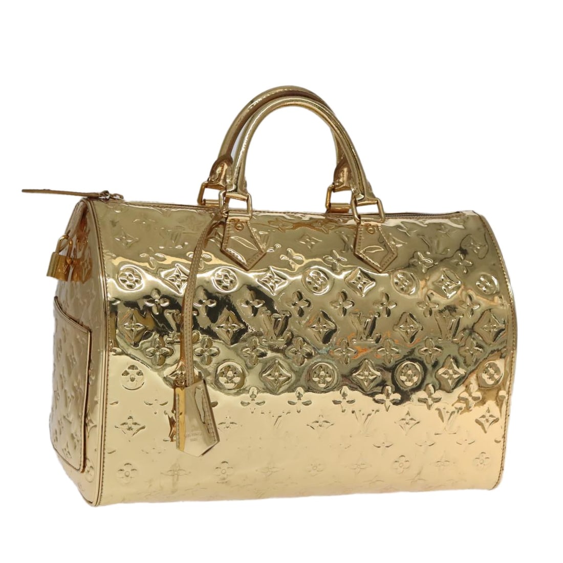 Louis Vuitton M95785 Speedy 35 Handbag Monogram Miroir Gold (1 of 18)