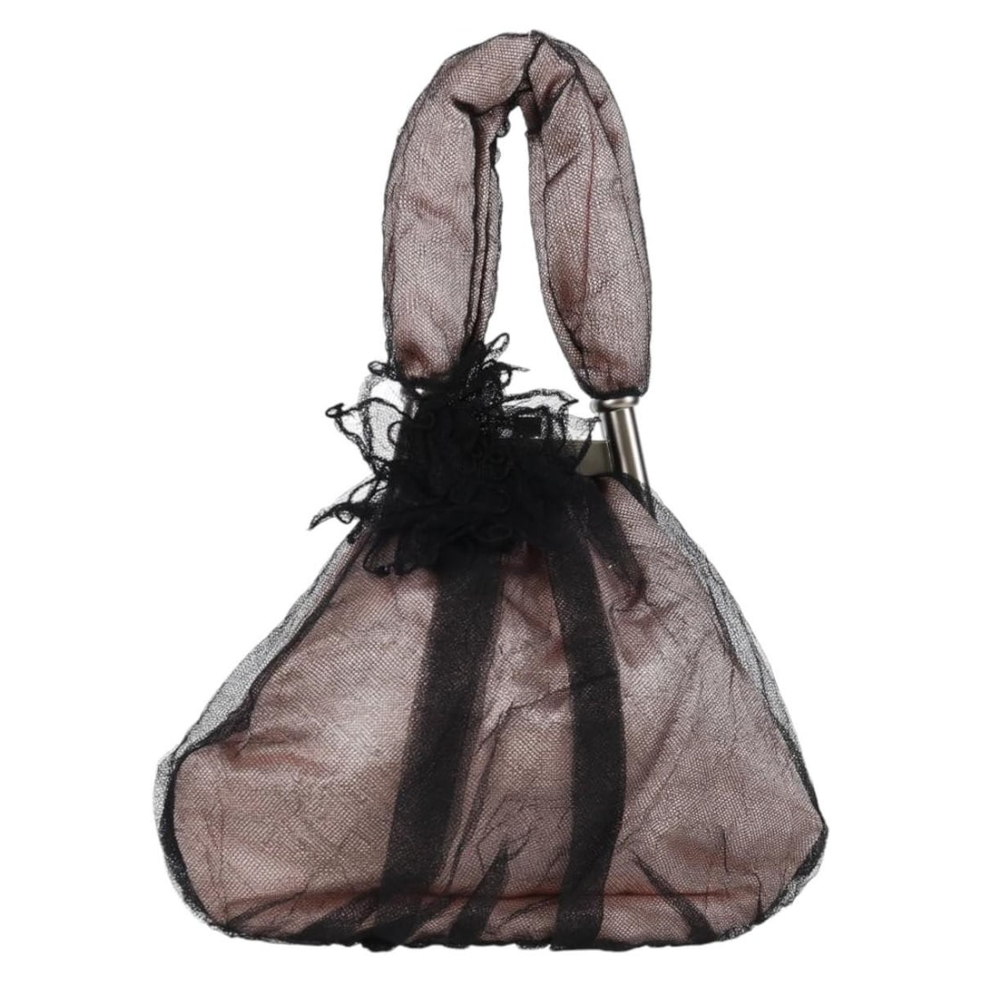 CHANEL CC Pink Nylon Hand Bag France BA2093V: CHANEL CC Pink Nylon Hand Bag France BA2093V This CHANEL women's hand bag is made of nylon in pink and was made in France. It has an approximate size of W22 cm x H19 cm (W8.7 x H7.5 inches) with a han