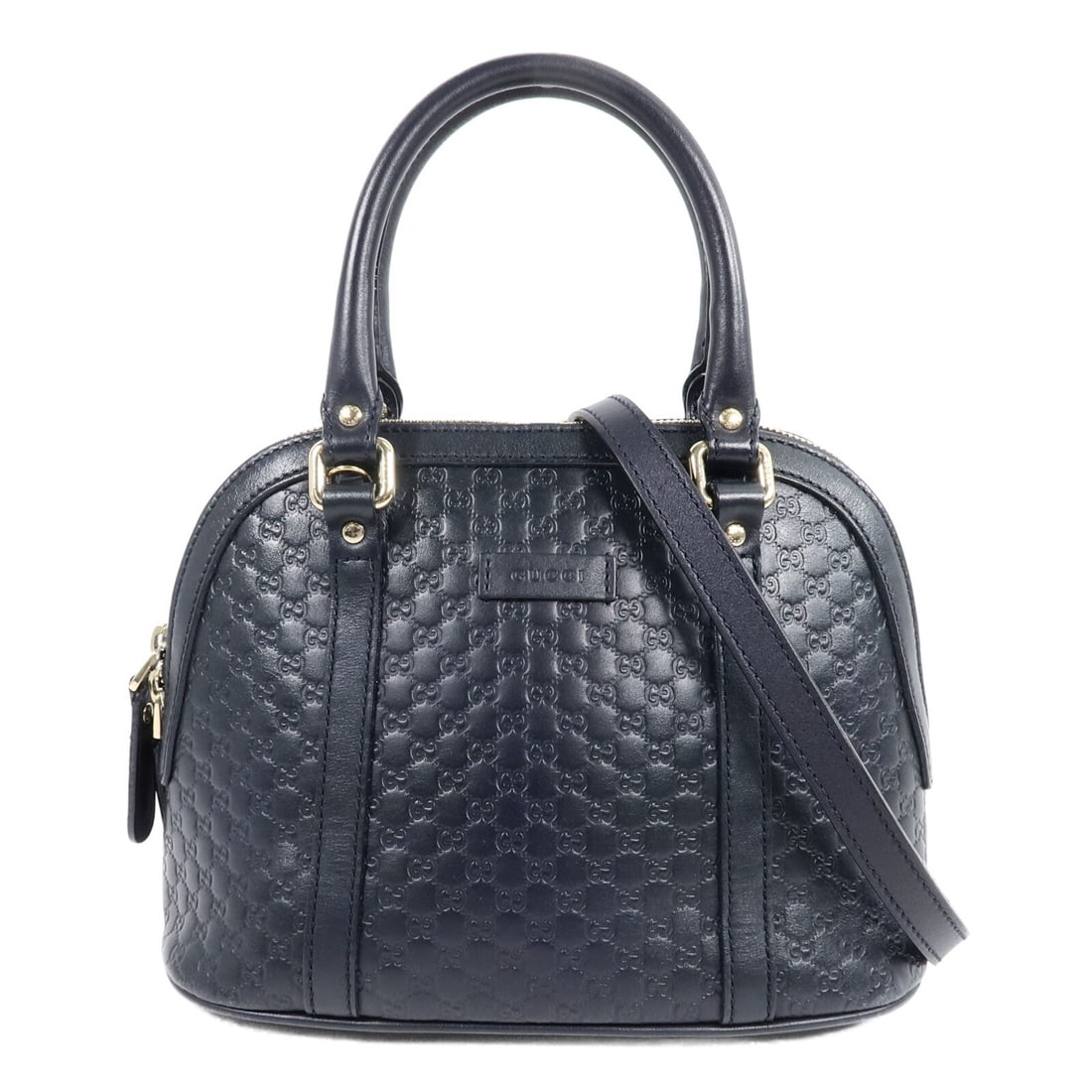 Gucci 449654 GG Guccissima black calfskin 2 way shoulder bag: Gucci 449654 GG Guccissima black calfskin 2 way shoulder bag Gucci Guccissima 2-way shoulder bag in black calfskin leather with GG pattern detailing. Designed for women, this bag features a top handle