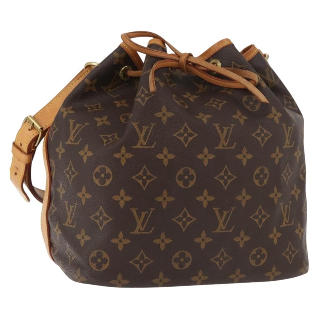 Louis Vuitton M42226 Petit Noe Monogram Canvas Shoulder Bag: Louis Vuitton M42226 Petit Noe Monogram Canvas Shoulder Bag This Louis Vuitton Petit Noe shoulder bag is crafted from Monogram Canvas in the classic Monogram colorway. Made in France, it features a sh