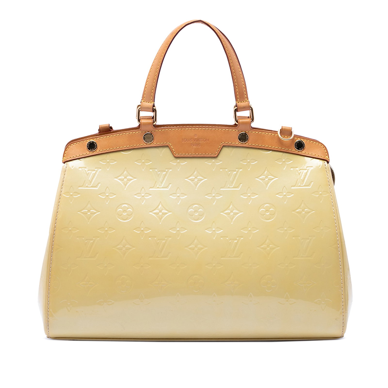 Louis Vuitton Brea MM Monogram Vernis Leather Handbag: Louis Vuitton Brea MM Monogram Vernis Leather Handbag Louis Vuitton Monogram Vernis Brea MM handbag crafted with a monogram vernis leather body and flat vachetta leather handles. The bag features a