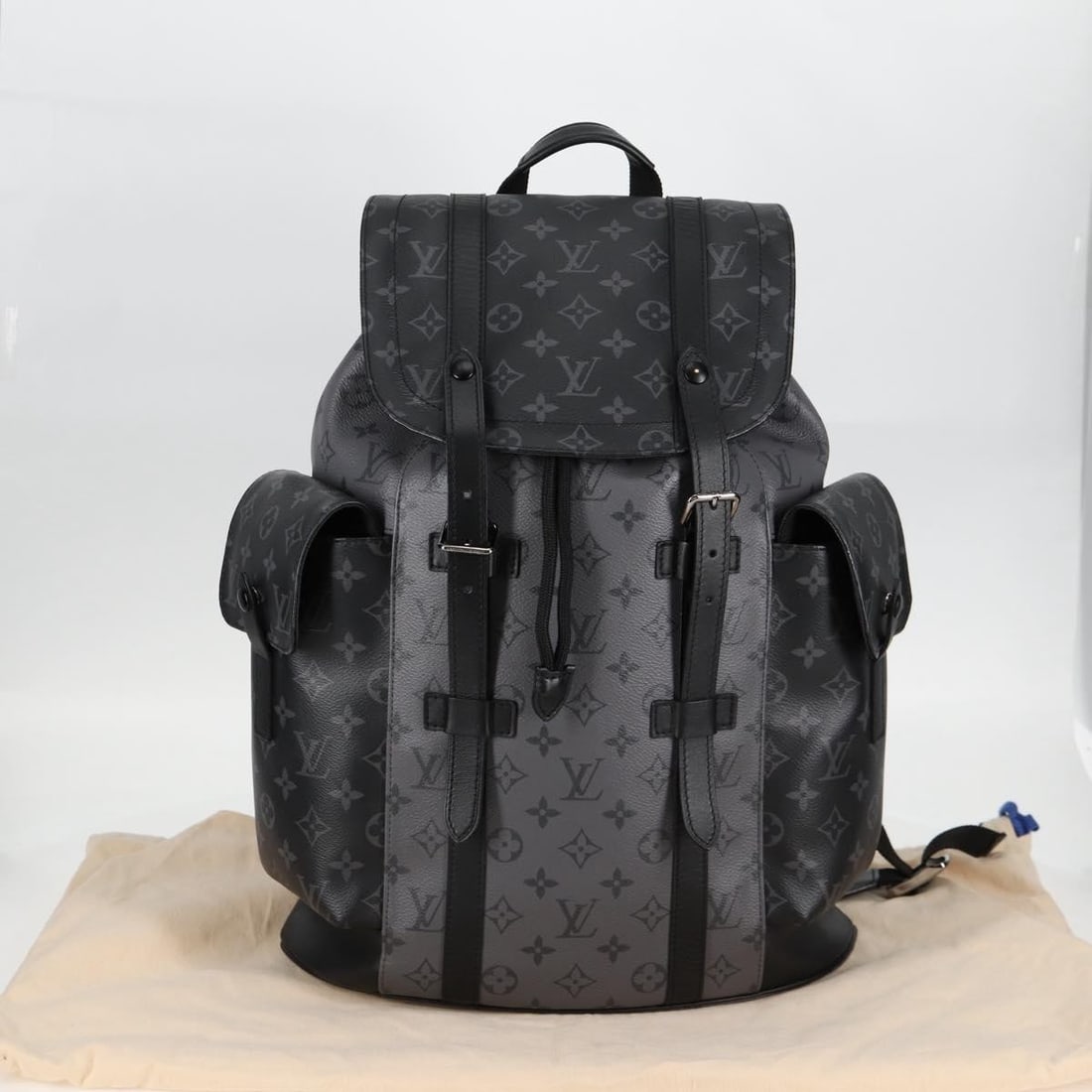 Louis Vuitton Christopher PM Monogram Eclipse Canvas Backpack M46331 - 12