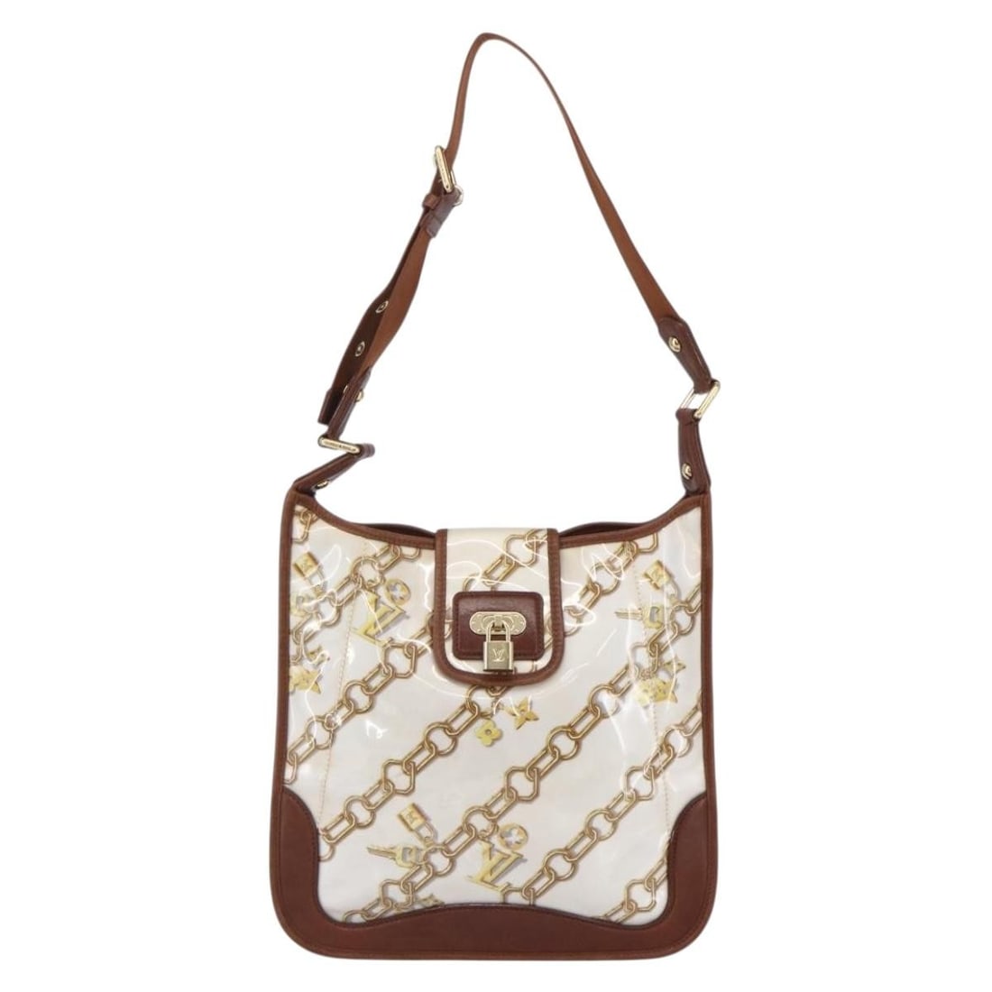 Charms Musette White PVC and Silk Shoulder Bag by Louis Vuitton (1 of 18)