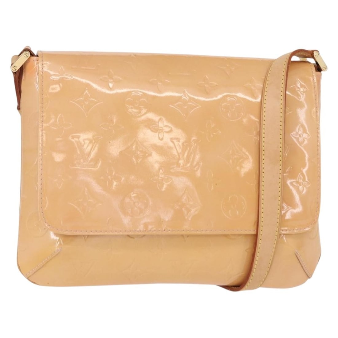 LOUIS VUITTON Monogram Vernis Thompson Street Pink Shoulder Bag M91070 Auth: LOUIS VUITTON Monogram Vernis Thompson Street Pink Shoulder Bag M91070 Auth This elegant LOUIS VUITTON Monogram Vernis Thompson Street shoulder bag is crafted from luxurious patent leather in a deligh