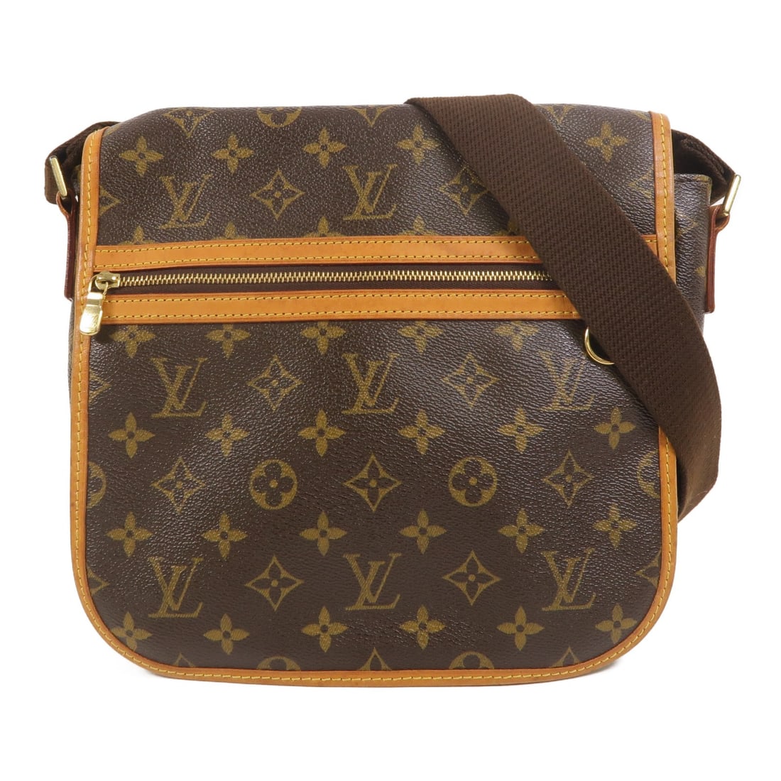 Louis Vuitton Bosphore PM M40106 Monogram Shoulder Bag Brown: Louis Vuitton Bosphore PM M40106 Monogram Shoulder Bag Brown Louis Vuitton Bosphore PM shoulder messenger bag in brown Monogram PVC coated canvas. This women's bag features a shoulder strap and multip