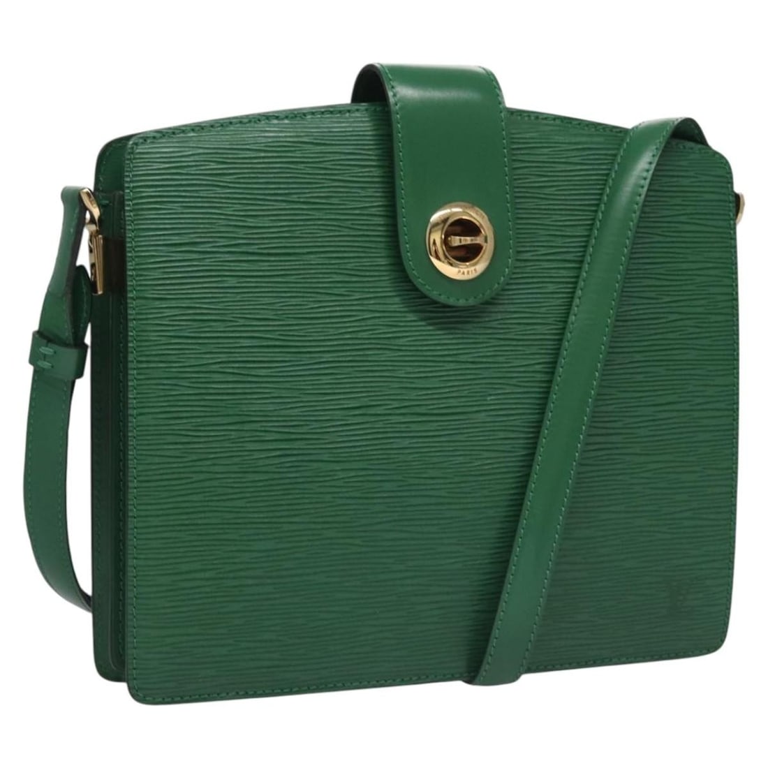 Louis Vuitton Capuchin M52344 Green Epi Leather Shoulder Bag: Louis Vuitton Capuchin M52344 Green Epi Leather Shoulder Bag Louis Vuitton Capuchin shoulder bag in green Epi leather. This women's bag is made in France and features an adjustable shoulder strap. The
