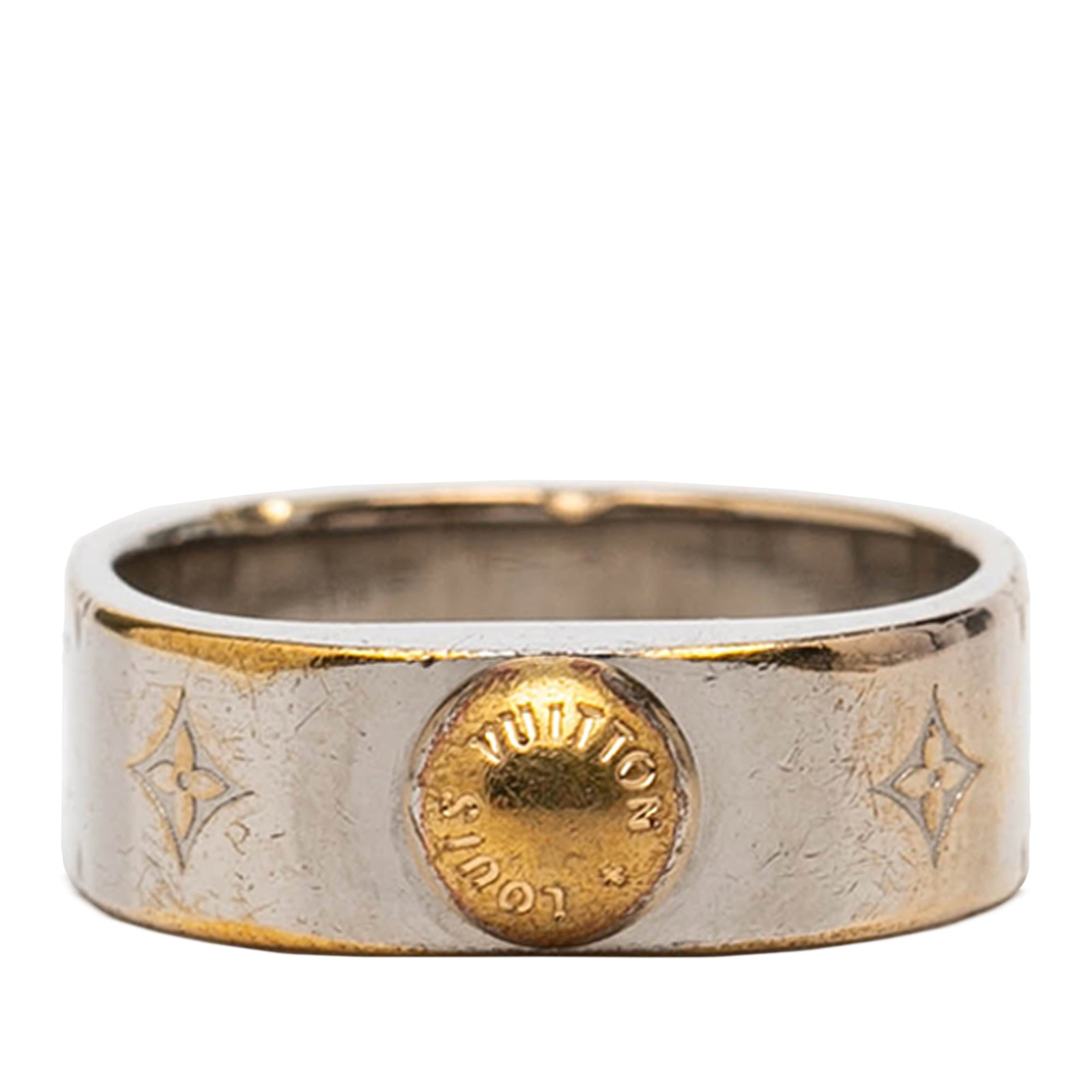 Louis Vuitton Nanogram Brass Metal Ring (1 of 7)