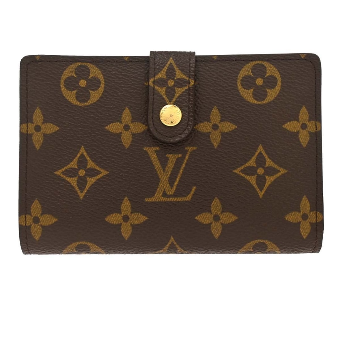 Louis Vuitton M61663 Portefeuille Viennois Monogram Bifold Wallet: Louis Vuitton M61663 Portefeuille Viennois Monogram Bifold Wallet Louis Vuitton Portefeuille Viennois bifold wallet in brown Monogram canvas with leather trim and logo accents. This unisex wallet feat