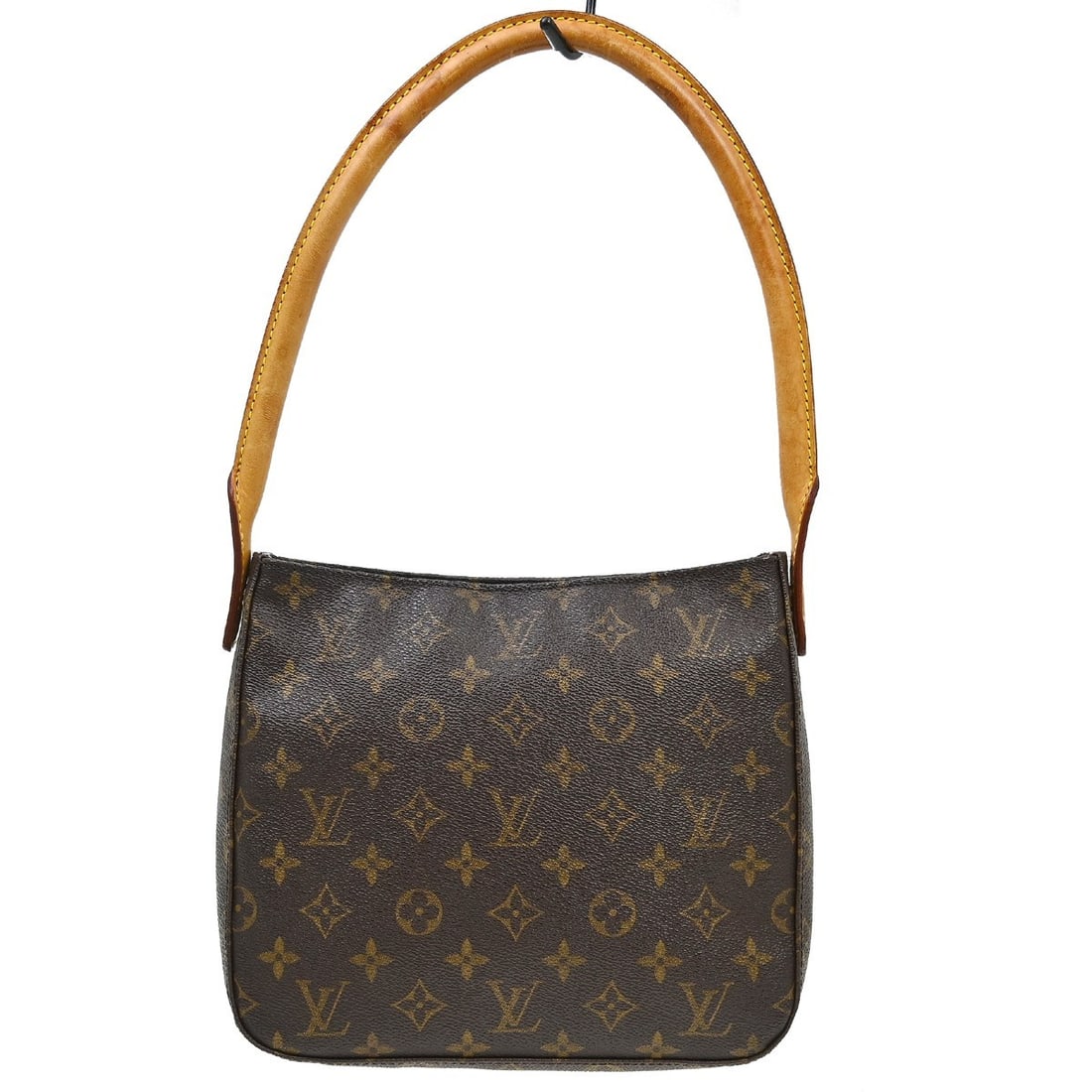 Louis Vuitton Mini Looping Monogram Canvas Top Handle Bag M51146: Louis Vuitton Mini Looping Monogram Canvas Top Handle Bag M51146 Vintage Louis Vuitton Looping MM handbag in brown monogram canvas and leather with a top handle and magnetic closure. The bag features 