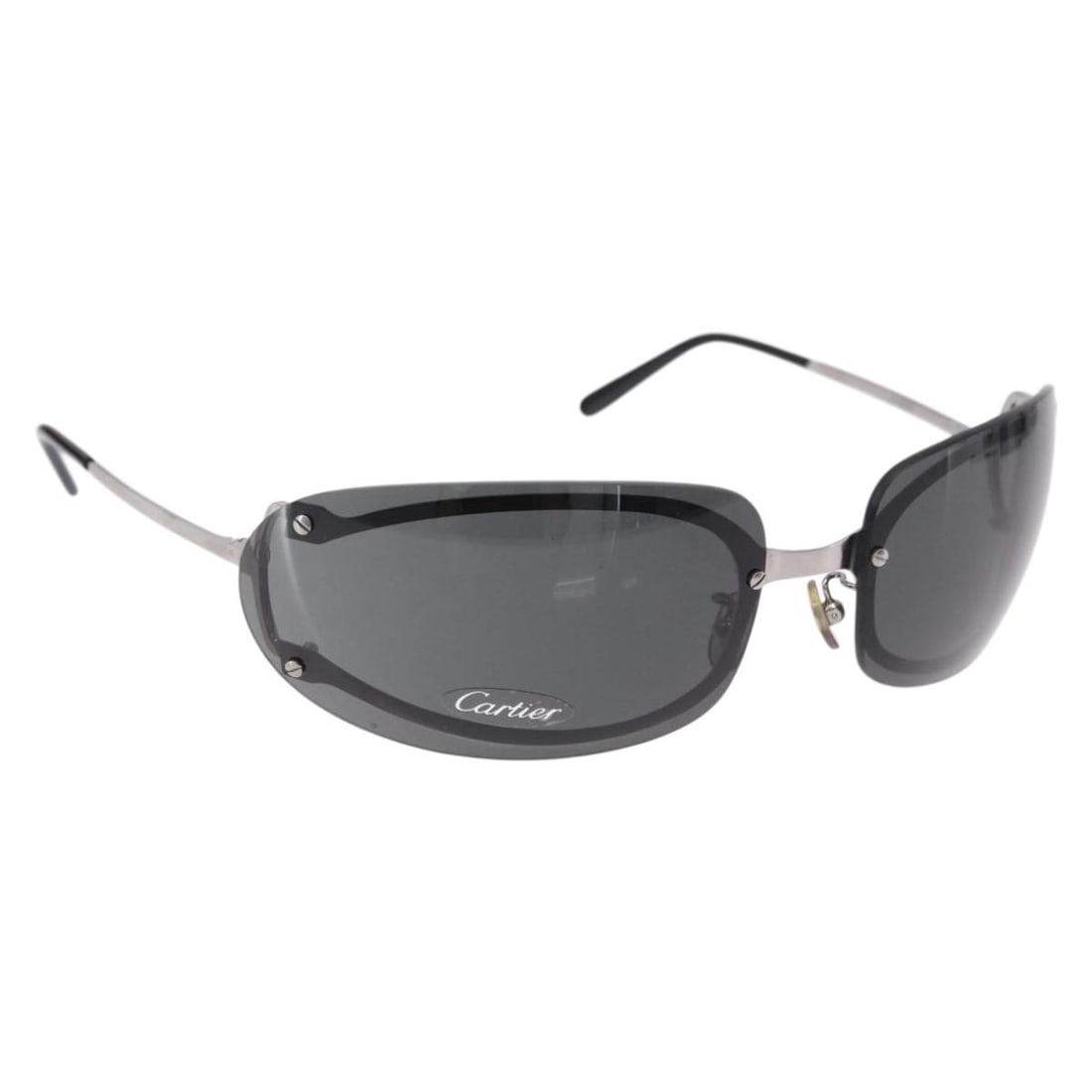 Cartier Metal Sunglasses Black Silver with Box France (1 of 16)